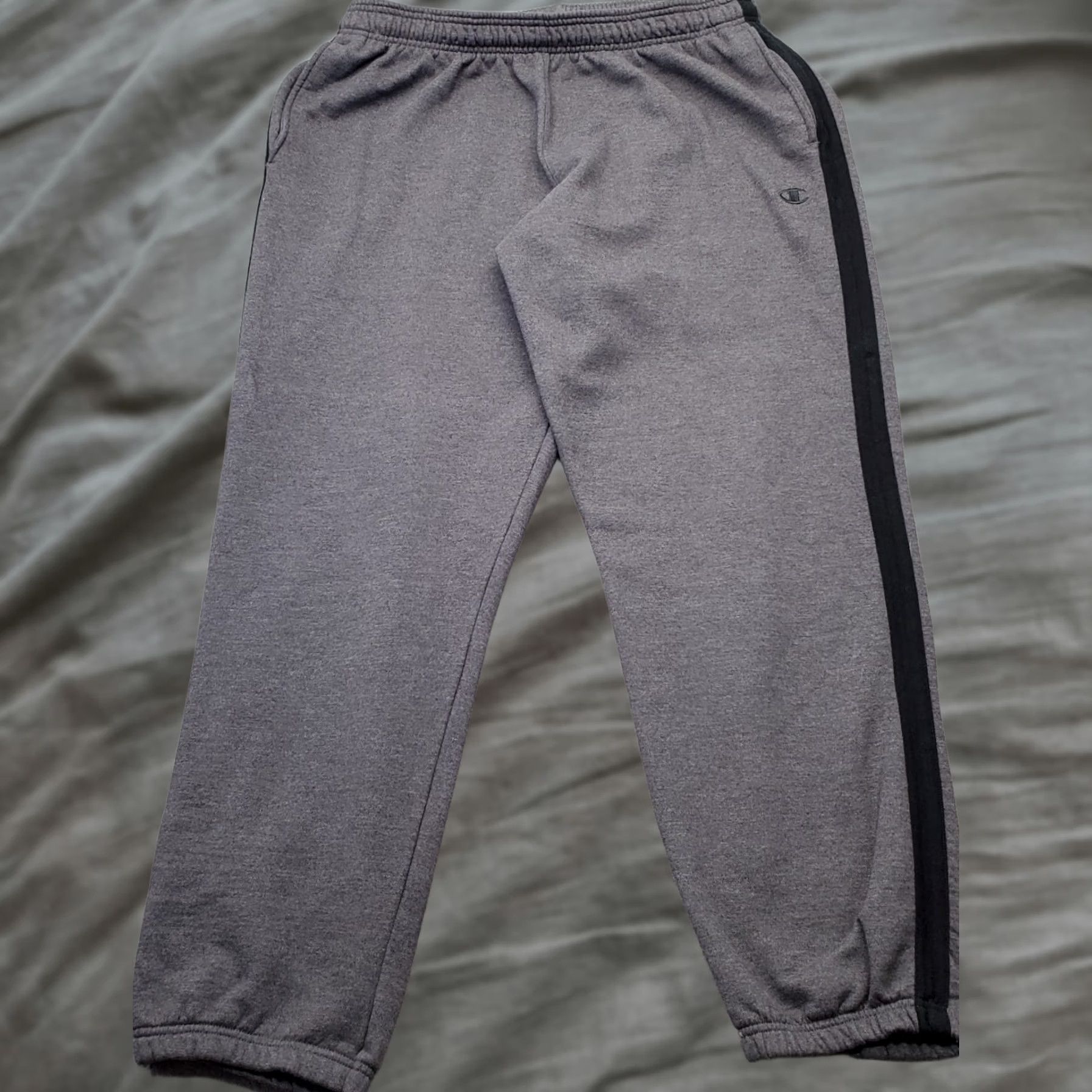 Champion Champion Athletic Jogger Pants Mens 2XL Multi Fleece Lined Side Panel Pull On Pants Mens 2XL Multicolor Athletic Jogger Pants Size US 39 - 1 Thumbnail
