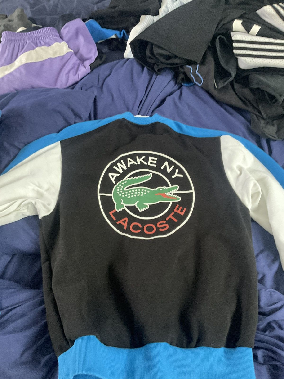 Awake NY x Lacoste Crewneck black