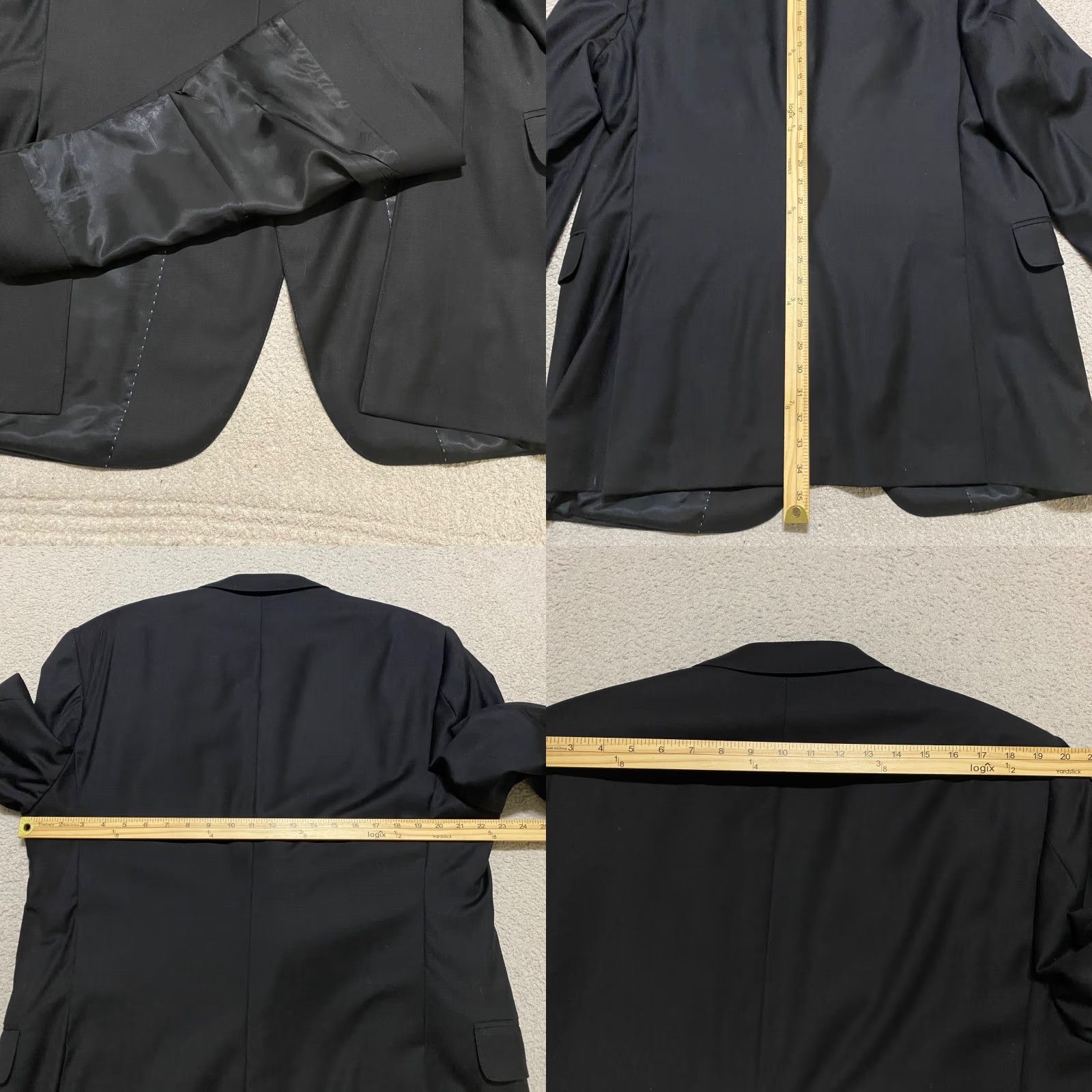 Peter Millar Peter Millar Blazer Single-Breasted Two-Button 46L Wool Black Mens VINTAGE? Size US XXL / EU 58 / 5 - 8 Thumbnail