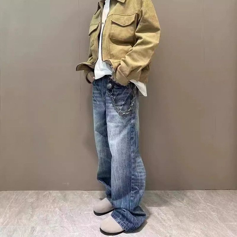 Japanese Brand × Jean Vintage Lightning Burst Blue Jeans Size US 30 / EU 46 - 2 Thumbnail