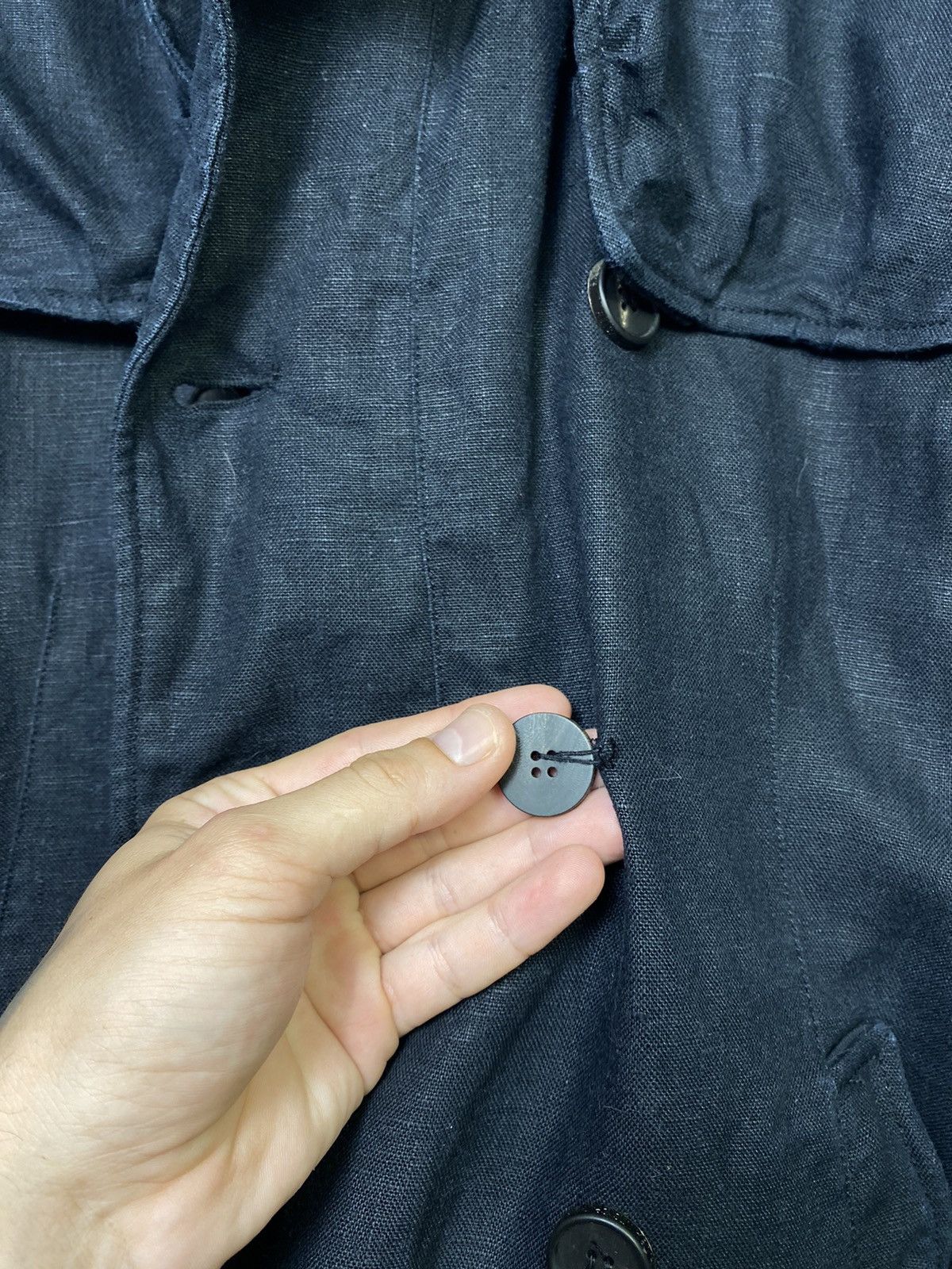 Allsaints Allsaints Spitalfields Double Breasted Linen Revenge Coat Size US M / EU 48-50 / 2 - 10 Thumbnail