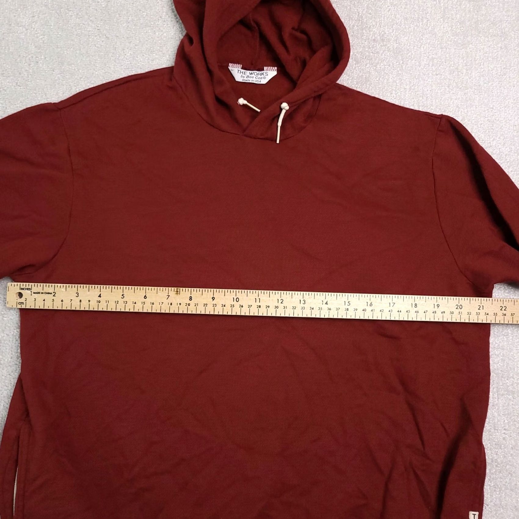 Vintage VINTAGE The Works by Cee Dee Hooded Sweatshirt Women Large Wool Blend Red PHOTOS Size L / US 10 / IT 46 - 4 Thumbnail