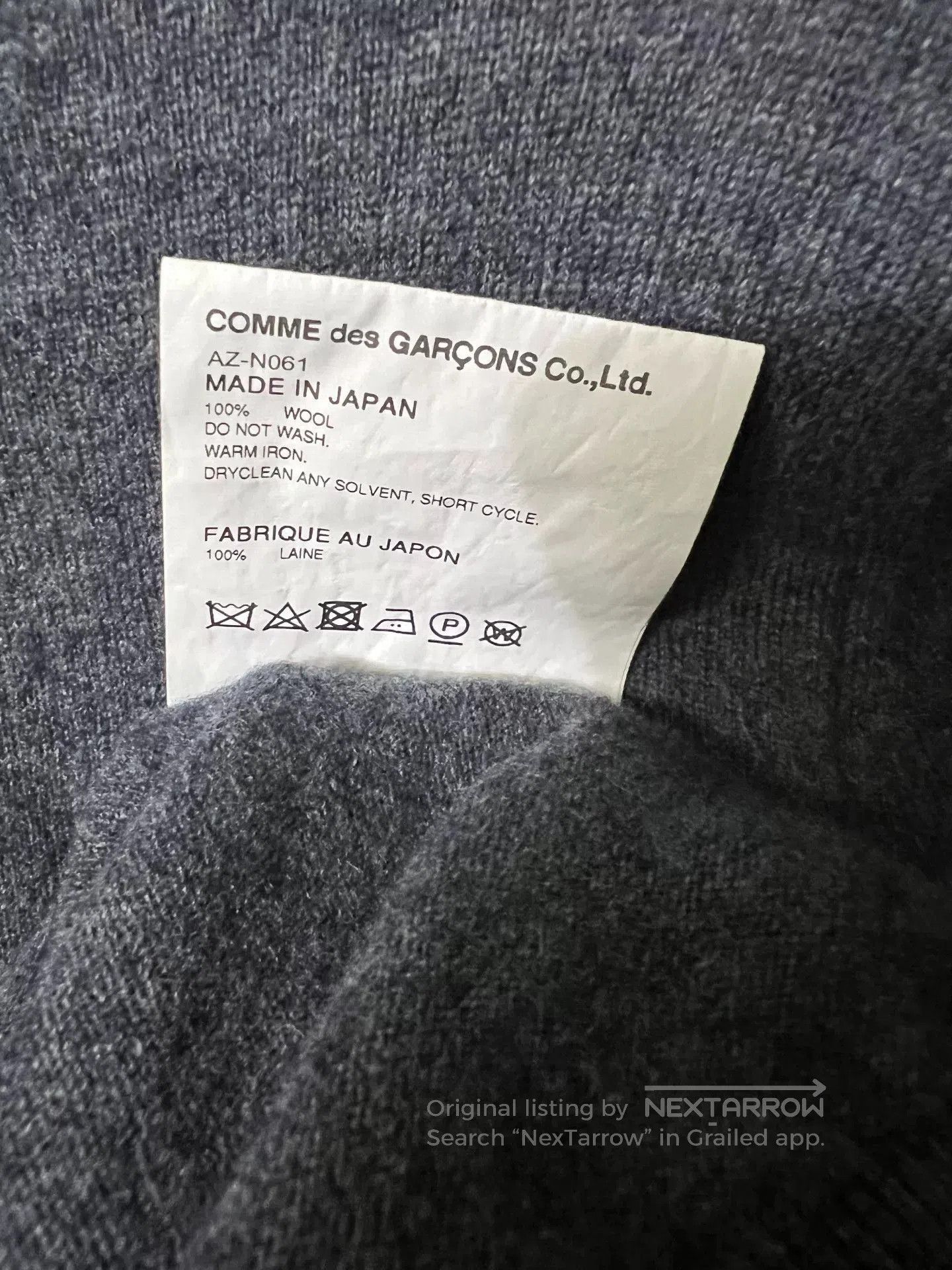Comme des Garcons Comme des Garçons Play Heart Wool Cardigan. Size L / US 10 / IT 46 - 7 Thumbnail
