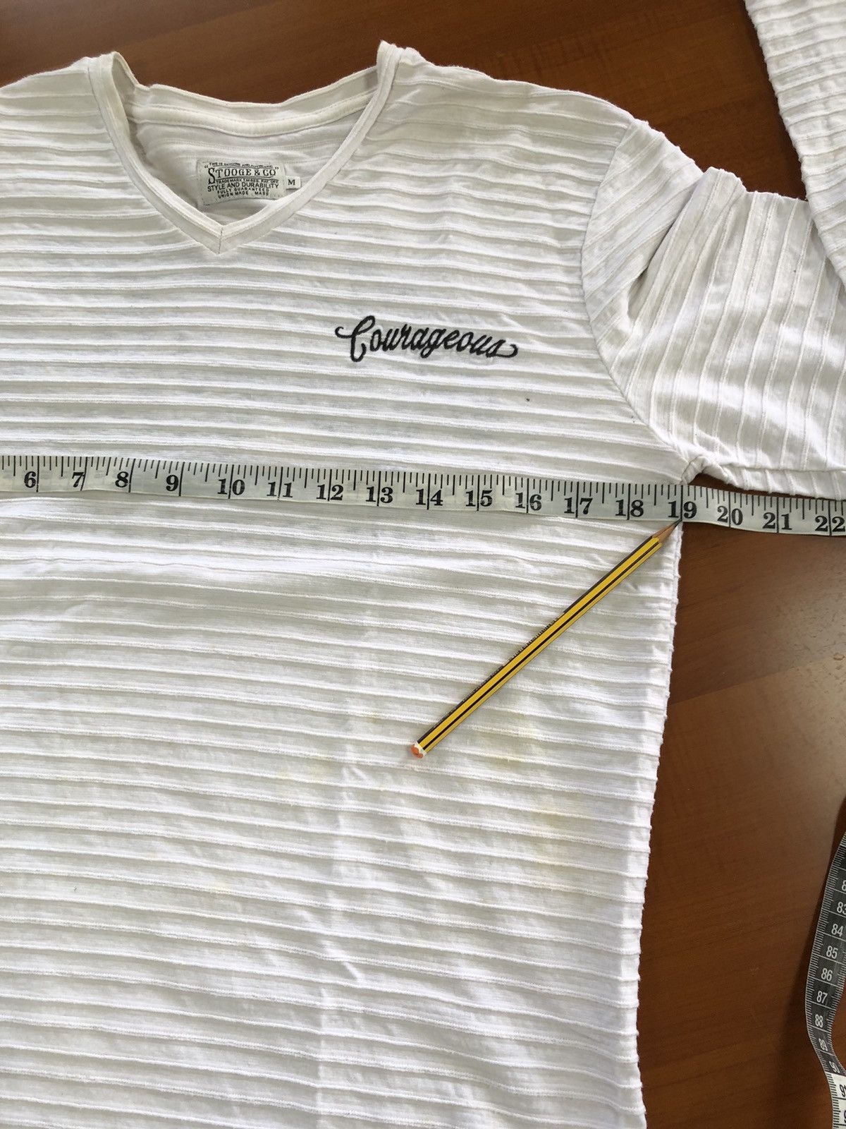 Japanese Brand Stooges & Co Stretchable Long Sleeve Shirt Size US M / EU 48-50 / 2 - 20 Thumbnail