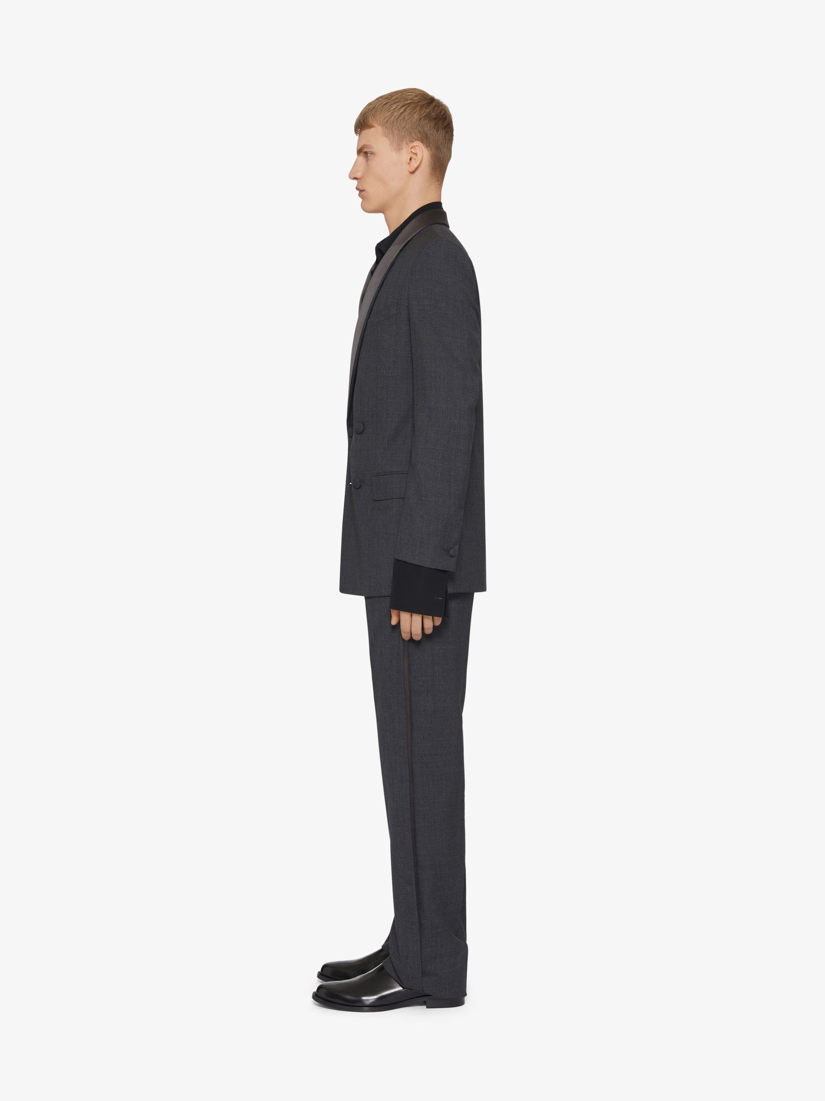 Givenchy o1w1db10925 Jacket Shawl Lapel Double Breasted in Dark Grey Size US S / EU 44-46 / 1 - 3 Thumbnail