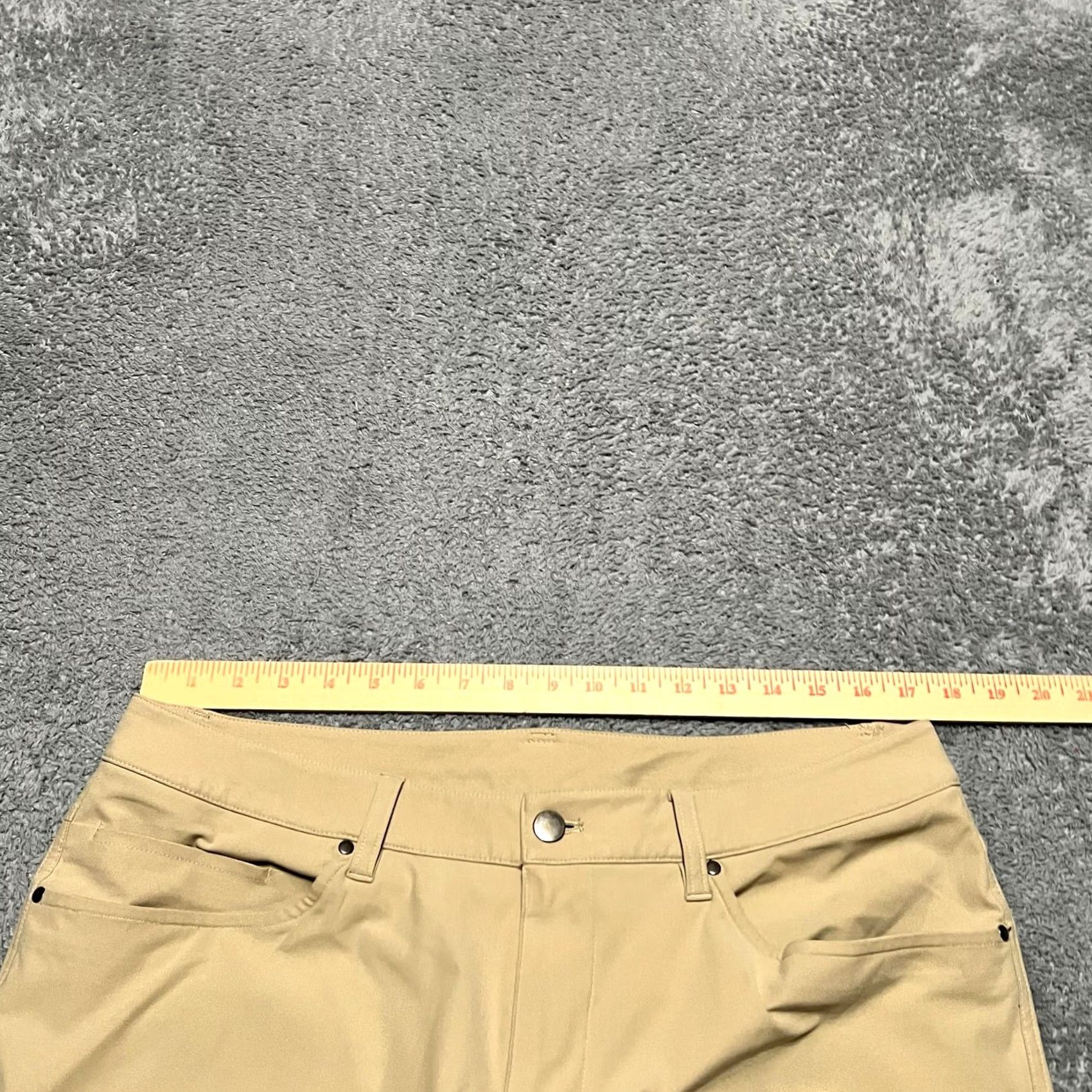 Lululemon Lululemon Pants Mens 34 x 31 ABC Classic Fit Warpstreme 5 Pocket Straight Stretch Beige Warpstreme Size US 34 / EU 50 - 6 Thumbnail