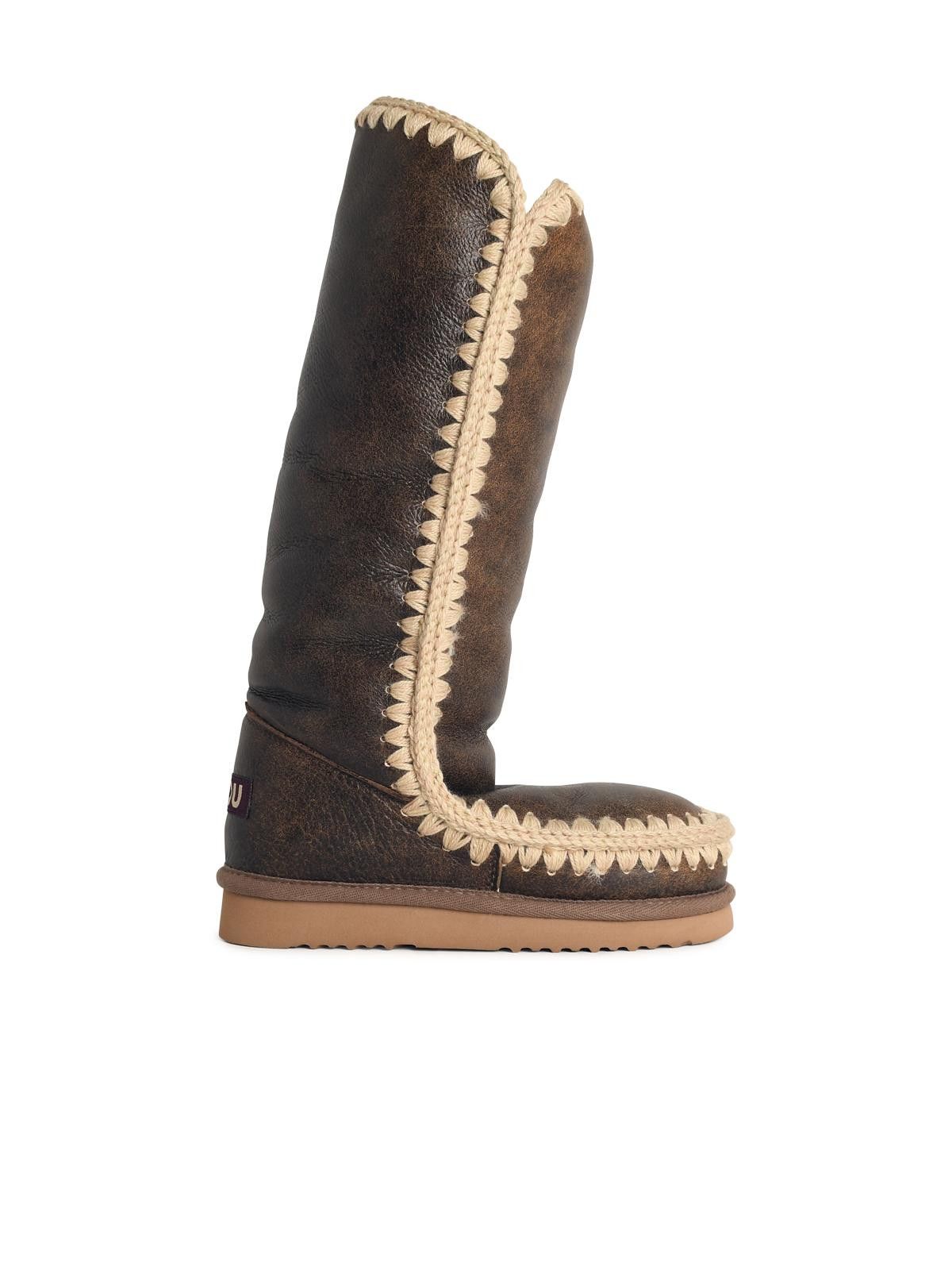 Mou MOU 'Eskimo 40' Brown Leather Boots Size US 6 / IT 36 - 1 Thumbnail