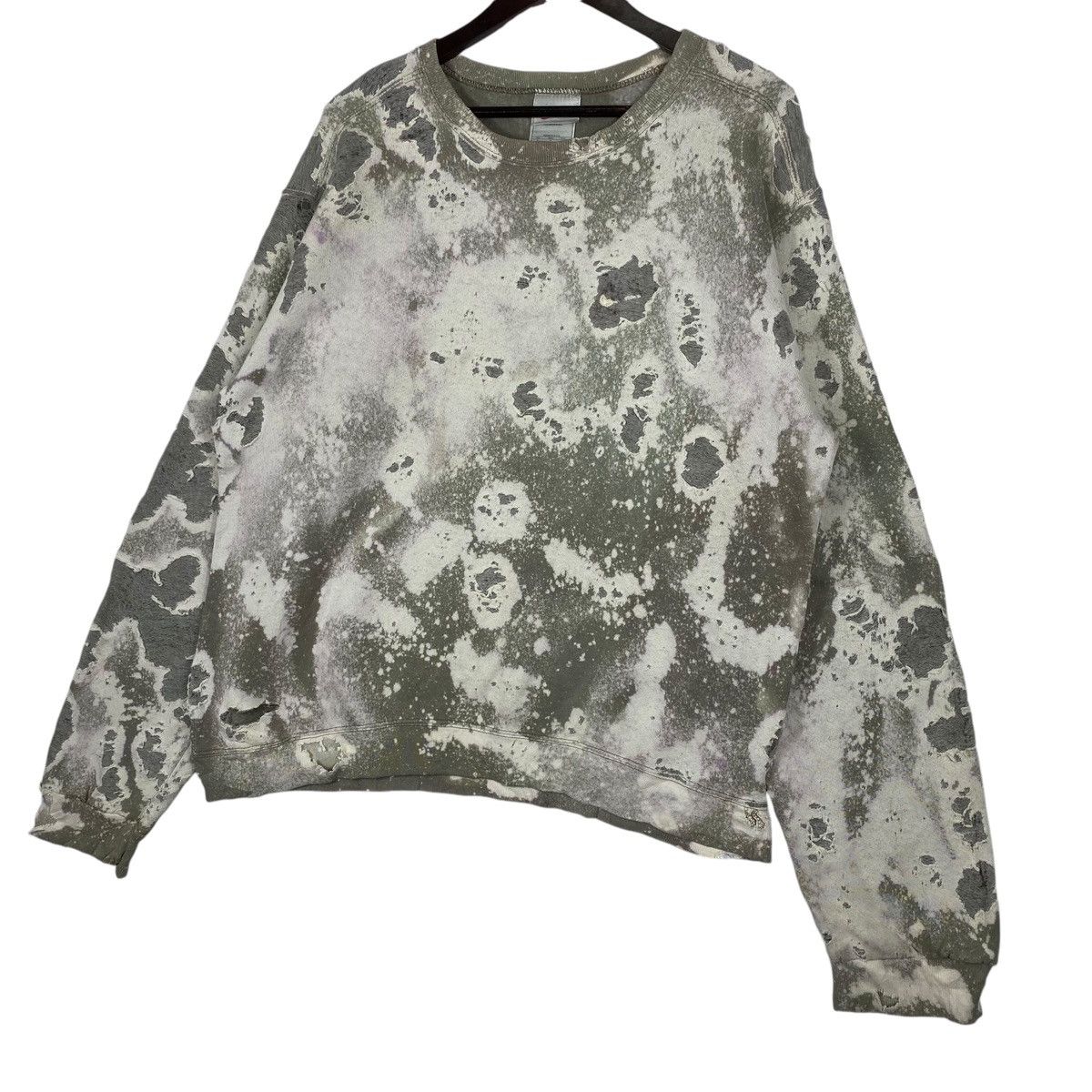 Nike × Vintage Vintage Distressed Acid Wash Nike 90s Sweatshirt Size US M / EU 48-50 / 2 - 4 Thumbnail