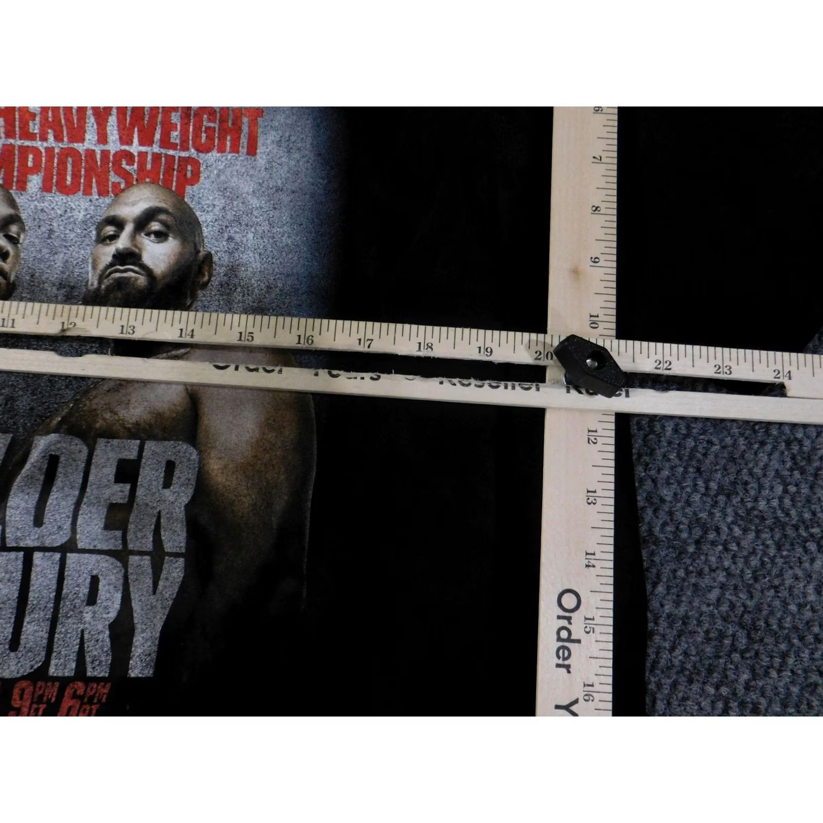 Gildan Wilder vs Fury Shirt Mens XL Black World Heavyweight Championship Boxing Gildan Size US XL / EU 56 / 4 - 6 Thumbnail