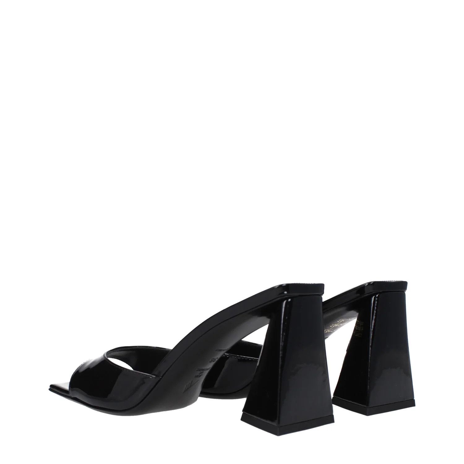 The Attico ob1o1e1224 Patent Leather Sandals in Black Size US 7 / IT 37 - 4 Thumbnail
