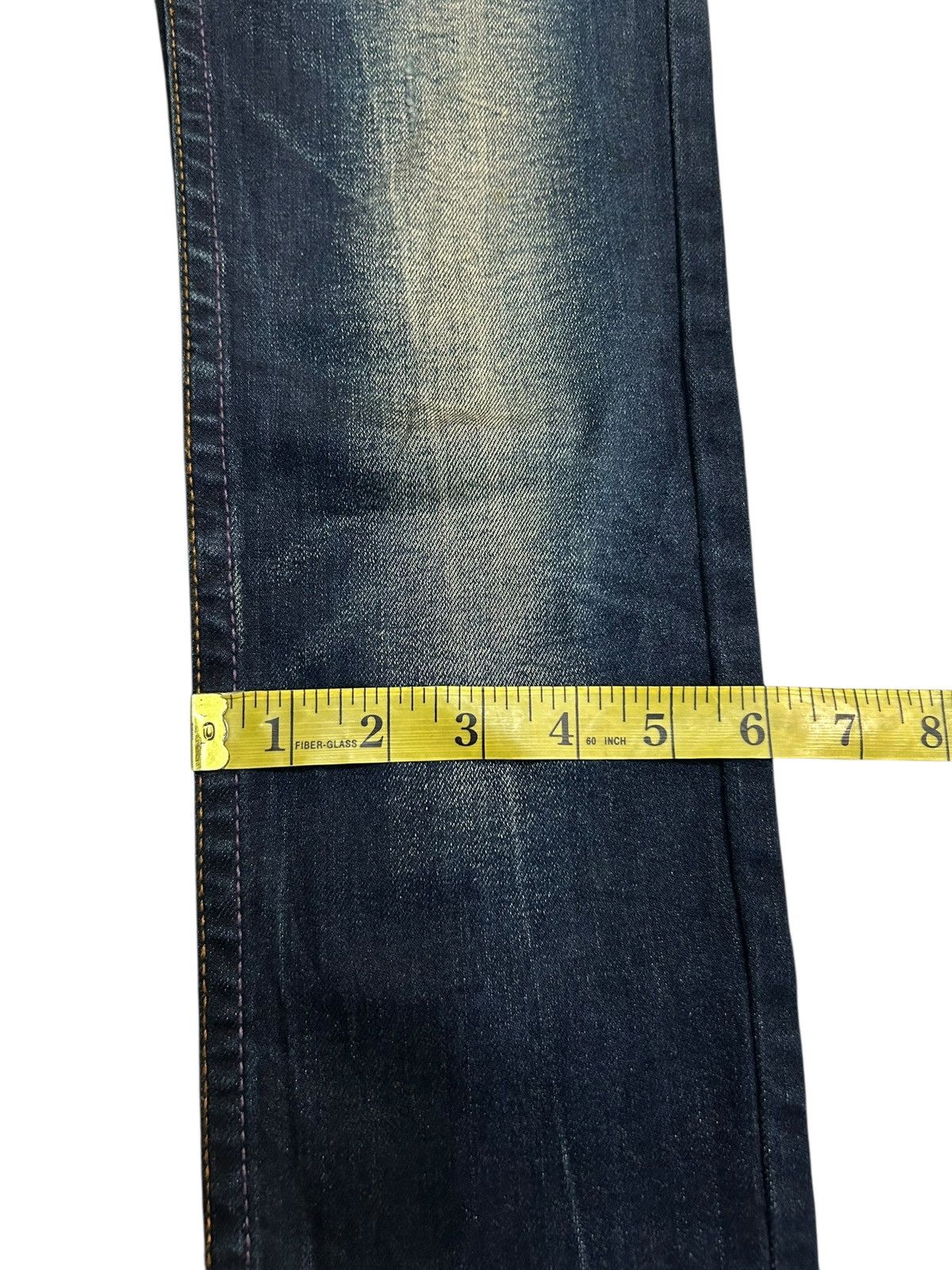 If Six Was Nine × KMRii × Le Grande Bleu (L.G.B.) Skull Red Pepper Japanese Punk Denim Jeans Size US 29 - 23 Thumbnail