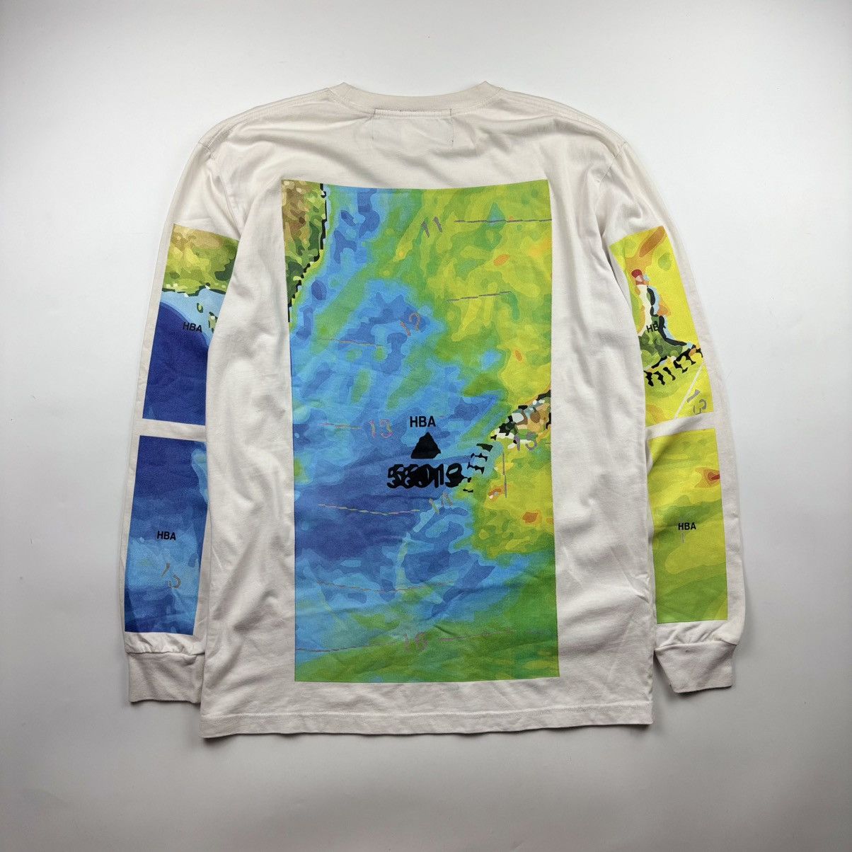 Hood By Air Hood By Air Weather Map Long Sleeves Size US XL / EU 56 / 4 - 2 Thumbnail