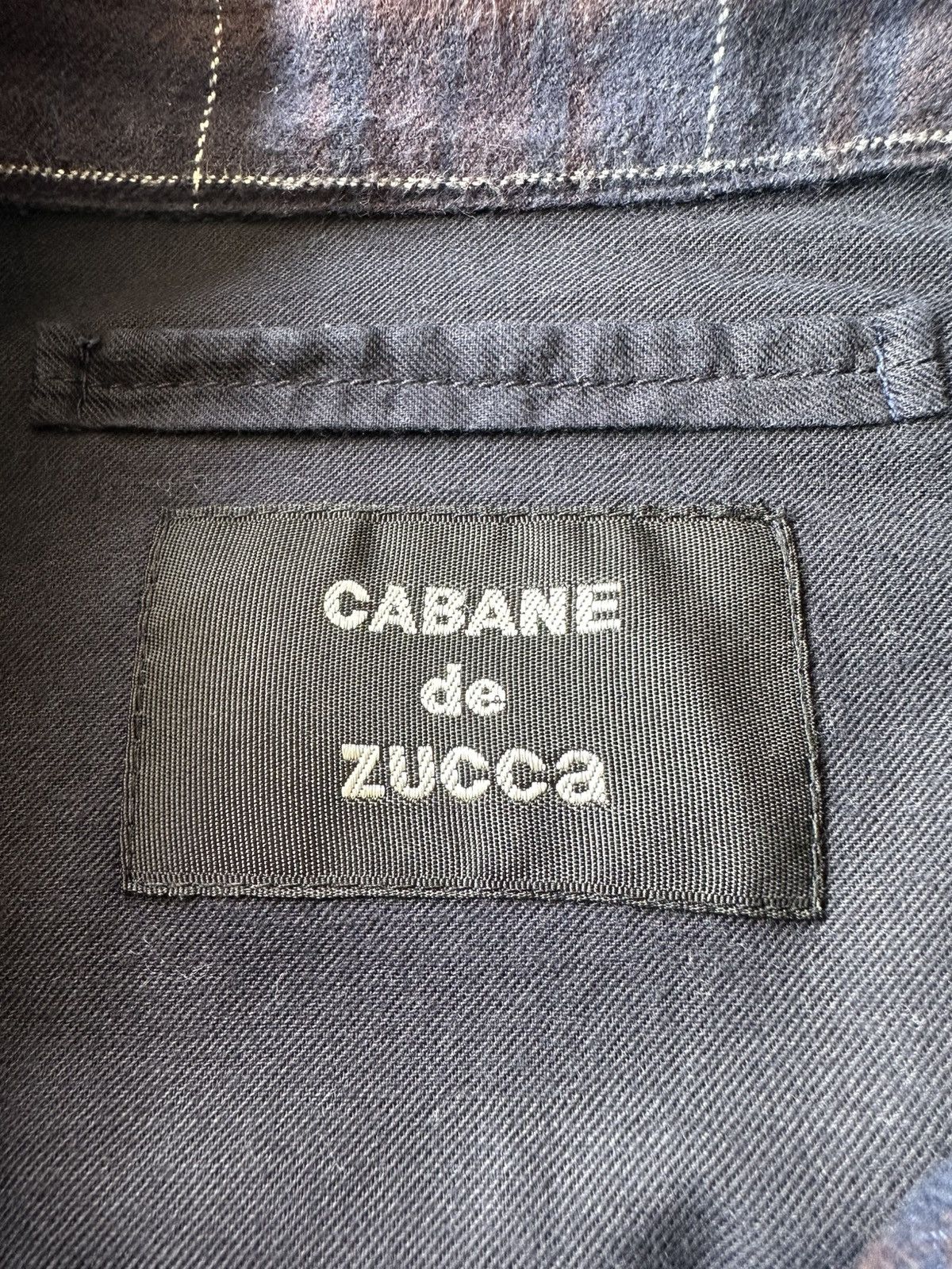 CABANE de ZUCCa 2003 S/S Cabane de Zucca shadow plaid zipper jacket Size US M / EU 48-50 / 2 - 11 Thumbnail