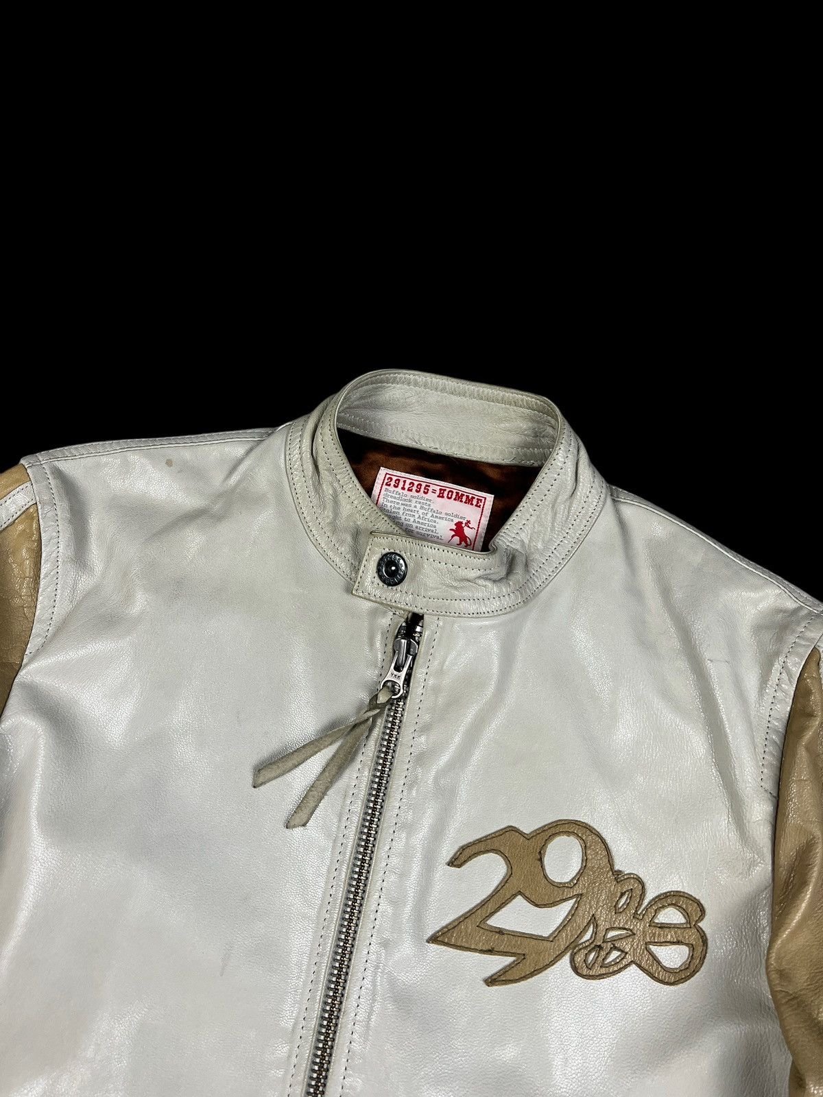 291295=Homme Vintage 291295 Homme Cafe Racer Leather Jacket Size US M / EU 48-50 / 2 - 3 Thumbnail