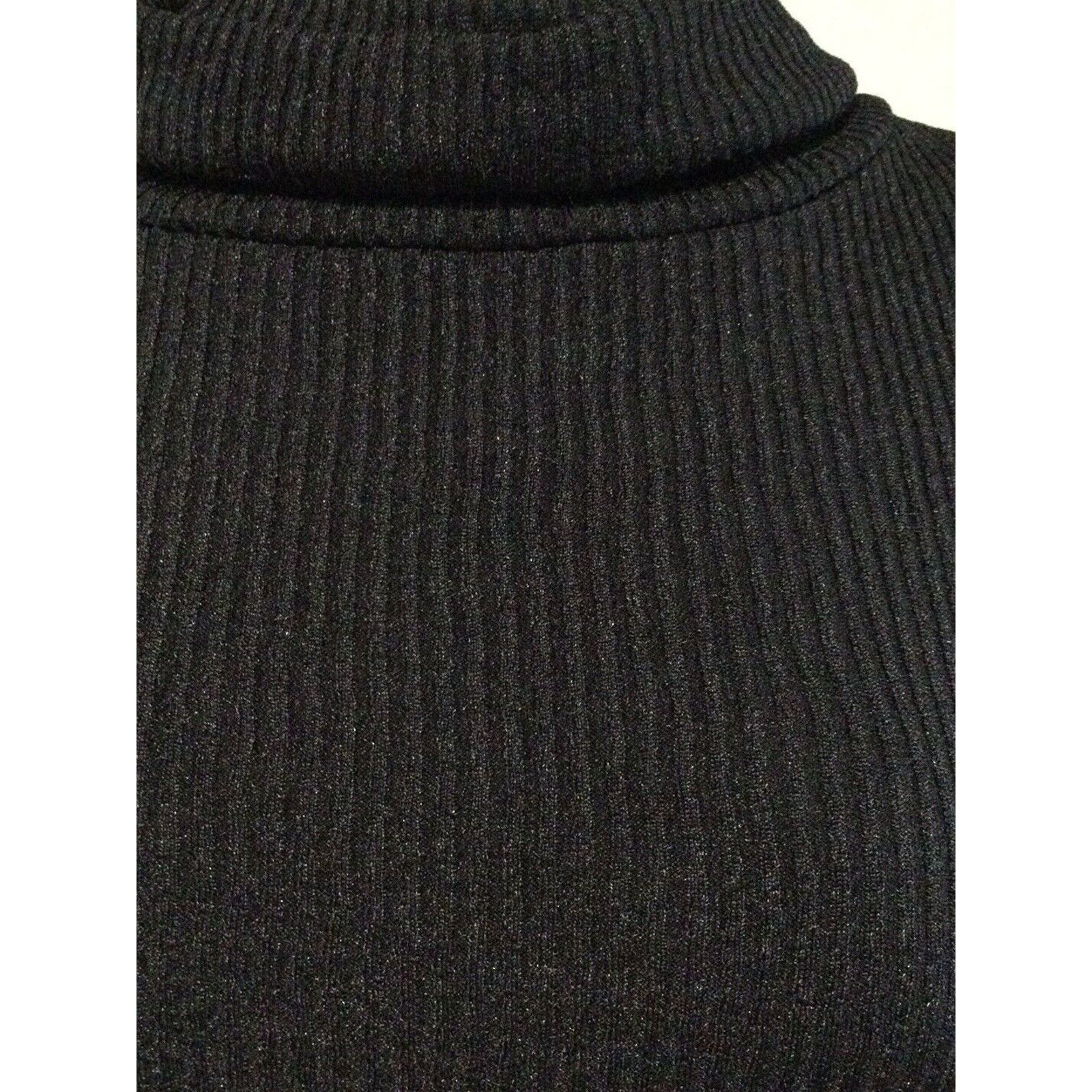Other City Triangles Black Bodycon Turtleneck Sleeveless Dress SzM Size M / US 6-8 / IT 42-44 - 4 Thumbnail