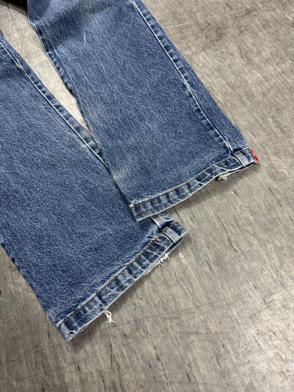 Vintage ᶠᵃⁿᶜʸᵍᵘʸ Vintage Baggy Washed Denim Jeans Wide leg Y2K Size US 34 / EU 50 - 2 Thumbnail