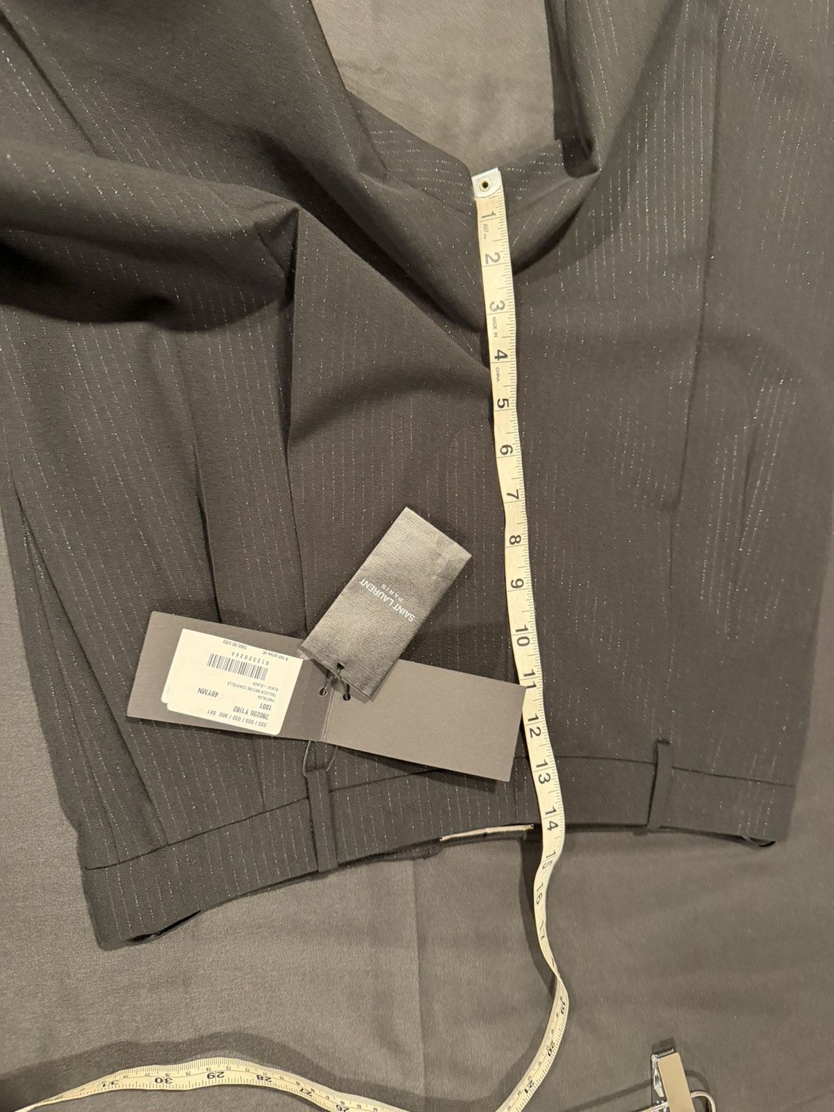 Saint Laurent Paris Saint laurent mens 2024 striped pants. 48/32. $1950 Size US 32 / EU 48 - 6 Thumbnail