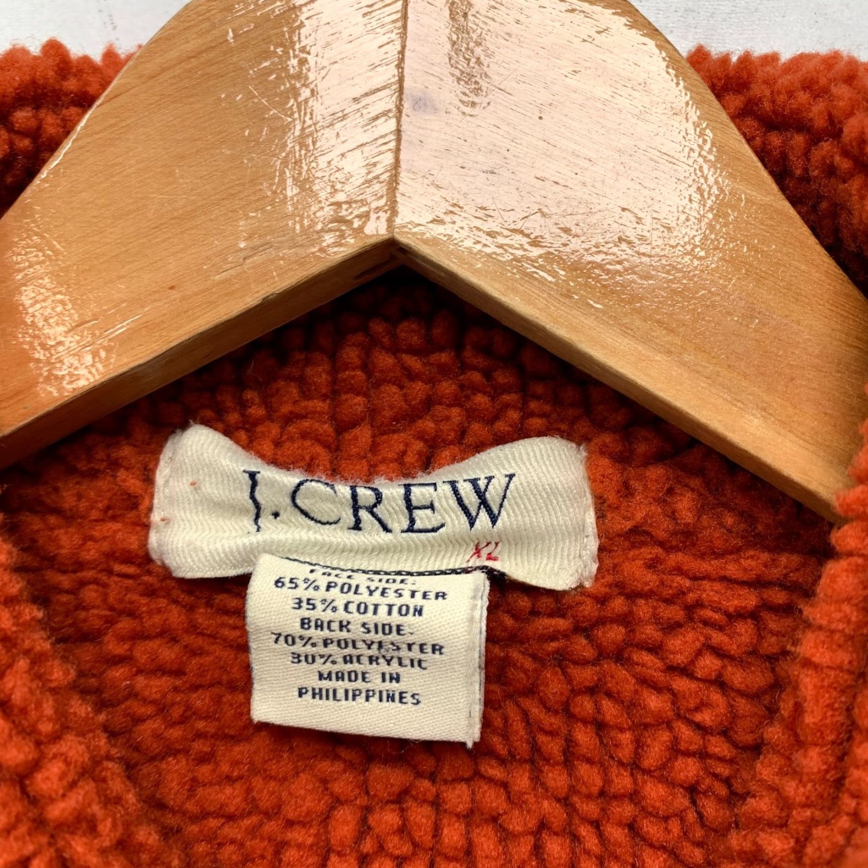J.Crew J.CREW Vest Mens XL Olive Green Orange Sherpa Lined Jacket Size US XL / EU 56 / 4 - 4 Thumbnail