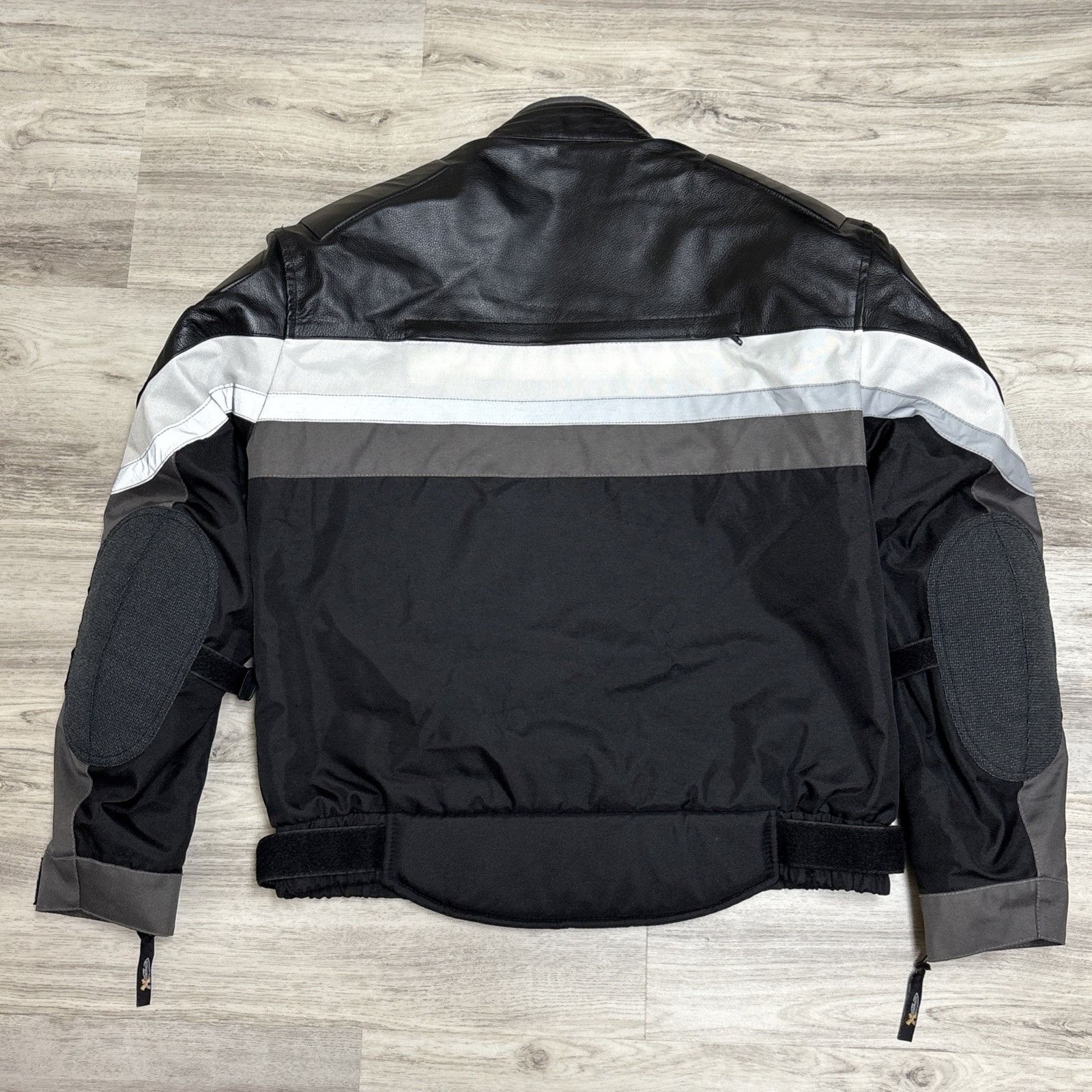 Xelement XElement Leather Motorcycle Jacket Mens L Black Reflective W Size US L / EU 52-54 / 3 - 10 Thumbnail