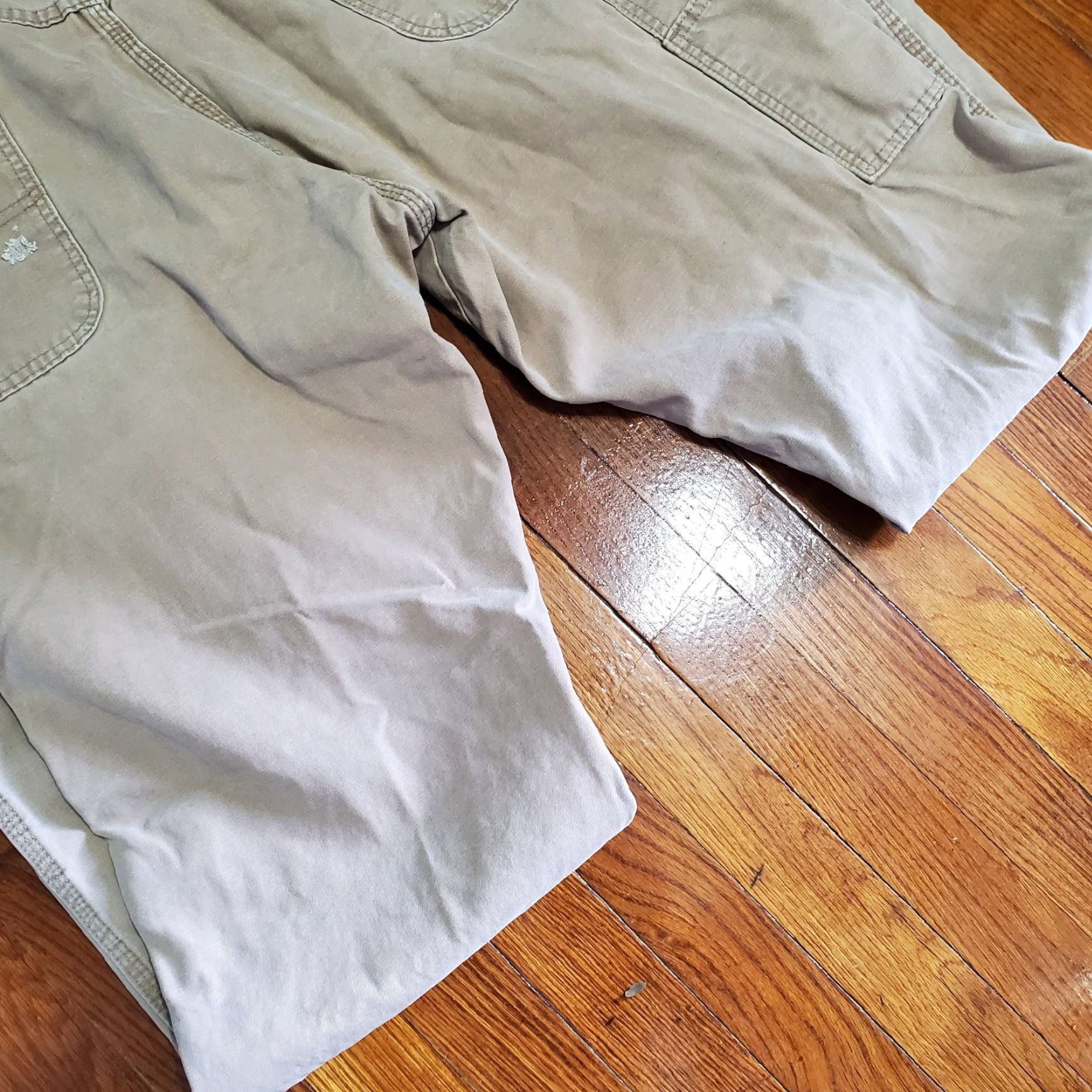 Wrangler VINTAGE Wrangler Carpenter Pants Men's 38x32 Distressed Brown 5-Pocket Utility Workwear Jeans Size US 38 / EU 54 - 2 Thumbnail