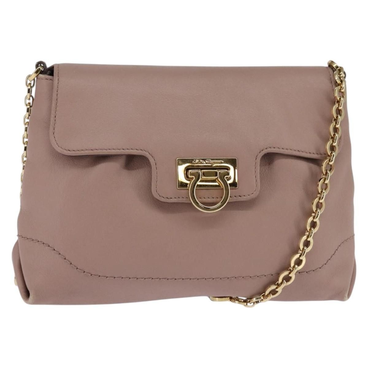 Salvatore Ferragamo Salvatore Ferragamo Gancini Shoulder Bag Leather Size ONE SIZE - 1 Thumbnail