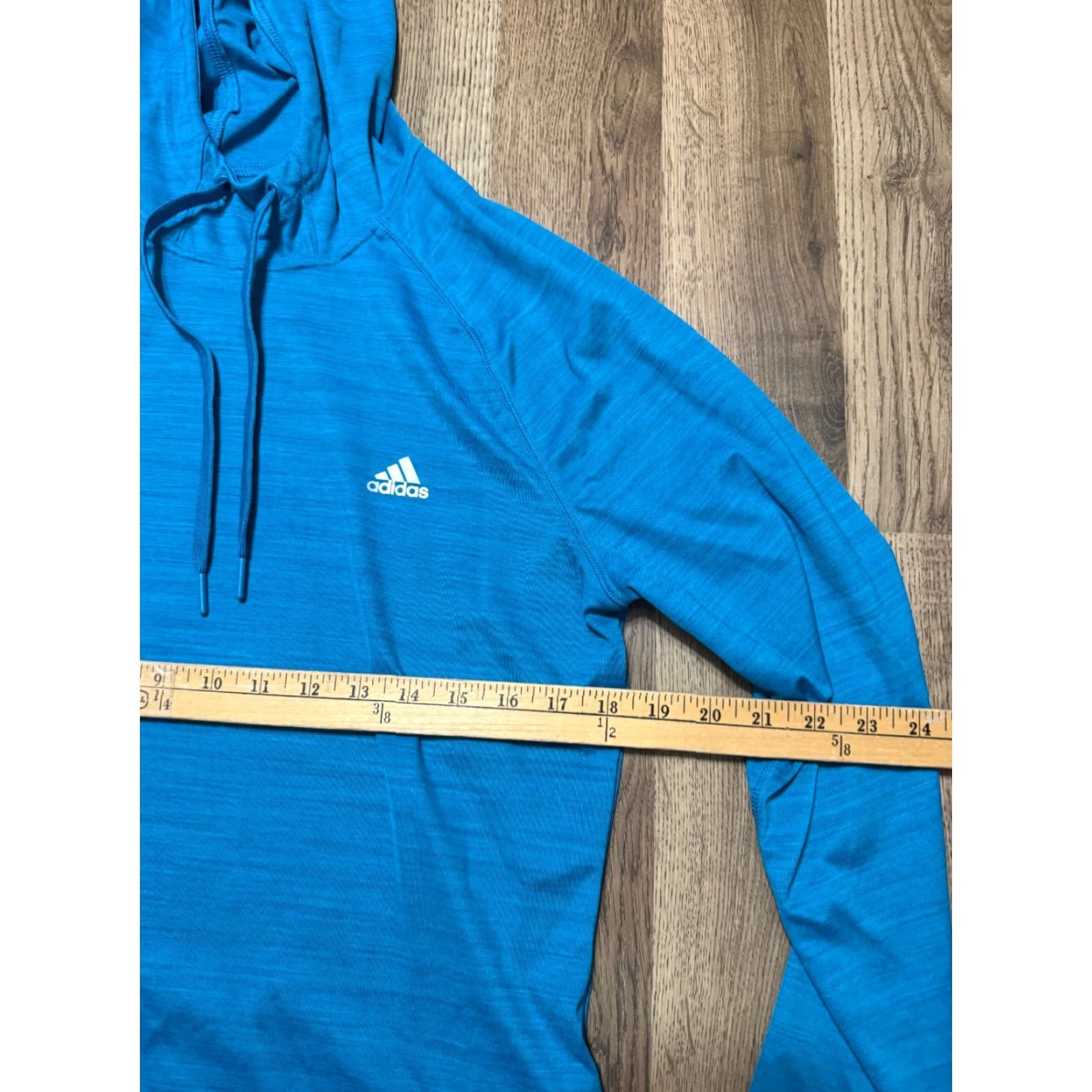 Adidas Adidas Hoodie Womens Large Blue Long Sleeve Pullover Climalite Size L / US 10 / IT 46 - 6 Thumbnail