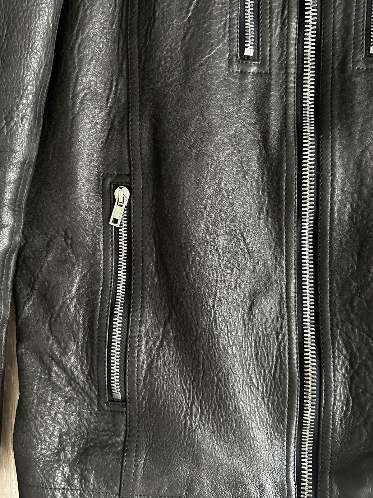 Rick Owens IES Blistered Leather Moto Jacket Size US M / EU 48-50 / 2 - 5 Thumbnail