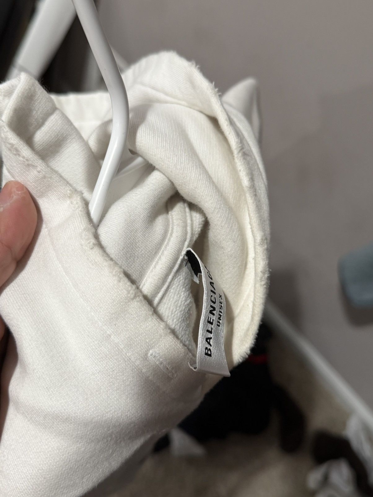 Balenciaga Balenciaga Hoodie White (Fits S-M) Size US M / EU 48-50 / 2 - 6 Thumbnail