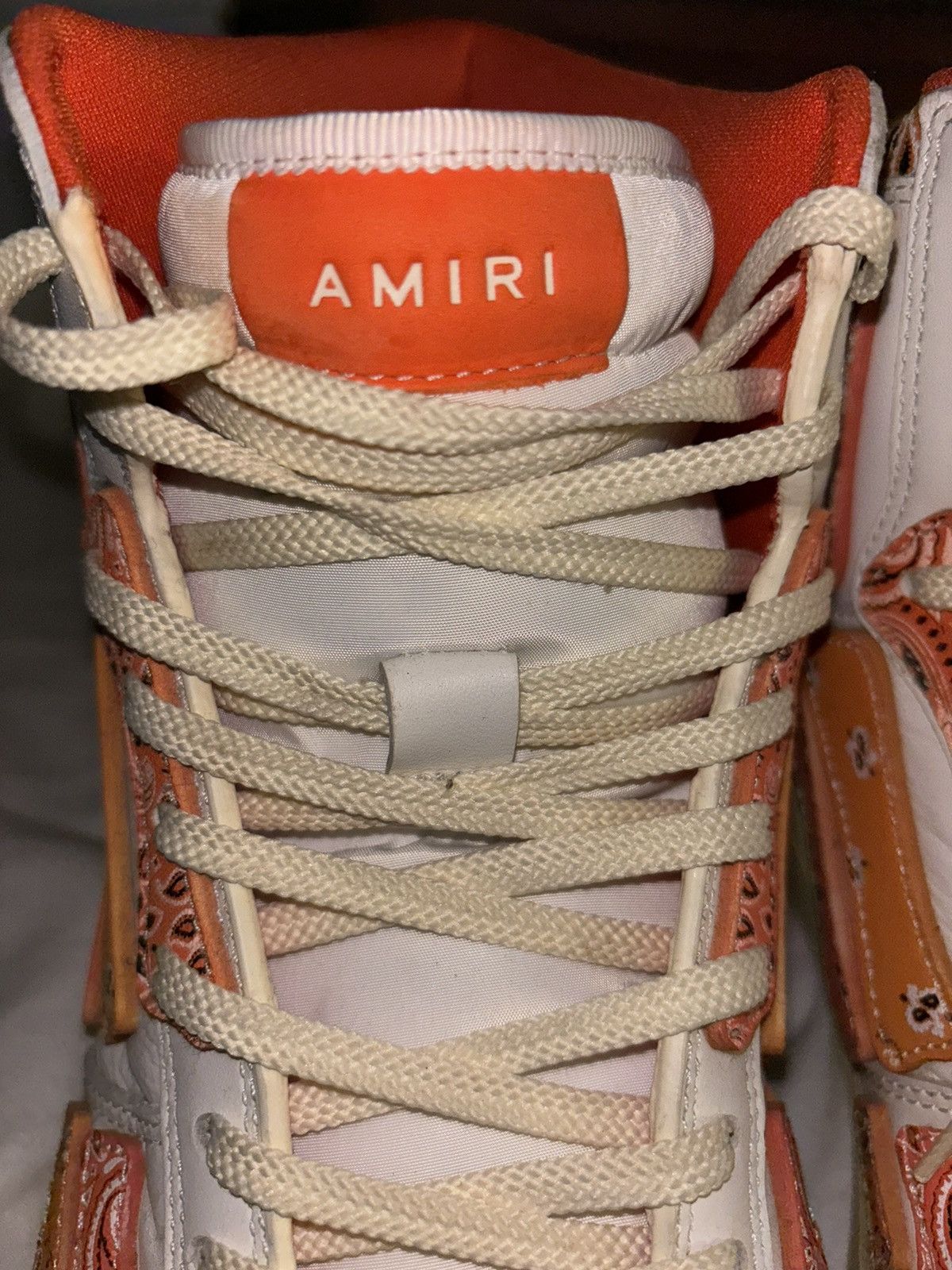 Amiri Orange Amiri Skeleton High Top Size 11 Size US 11 / EU 44 - 6 Thumbnail