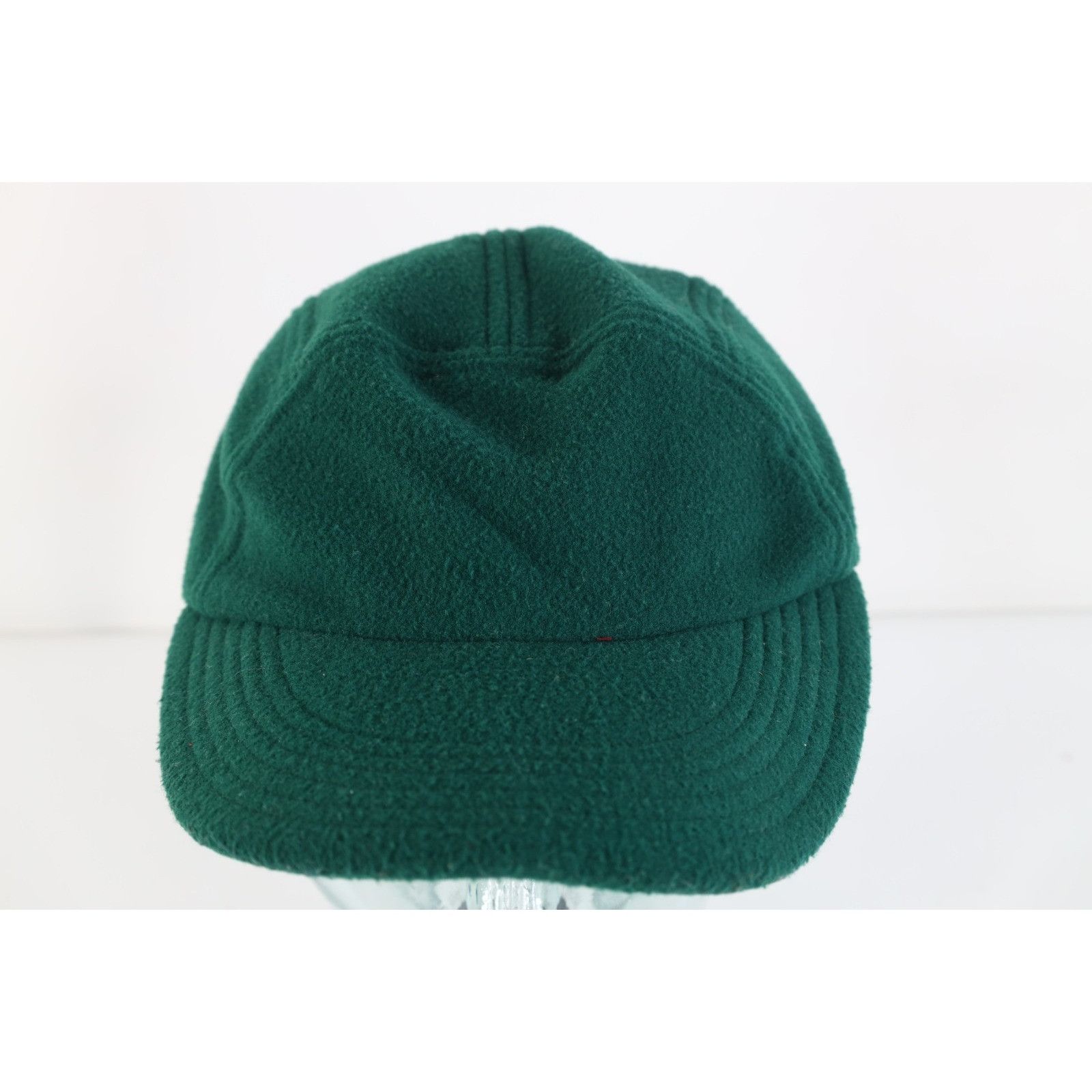 Vintage Vintage 90s Streetwear Blank Fleece 5 Panel Buckle Hat Size ONE SIZE - 1 Thumbnail