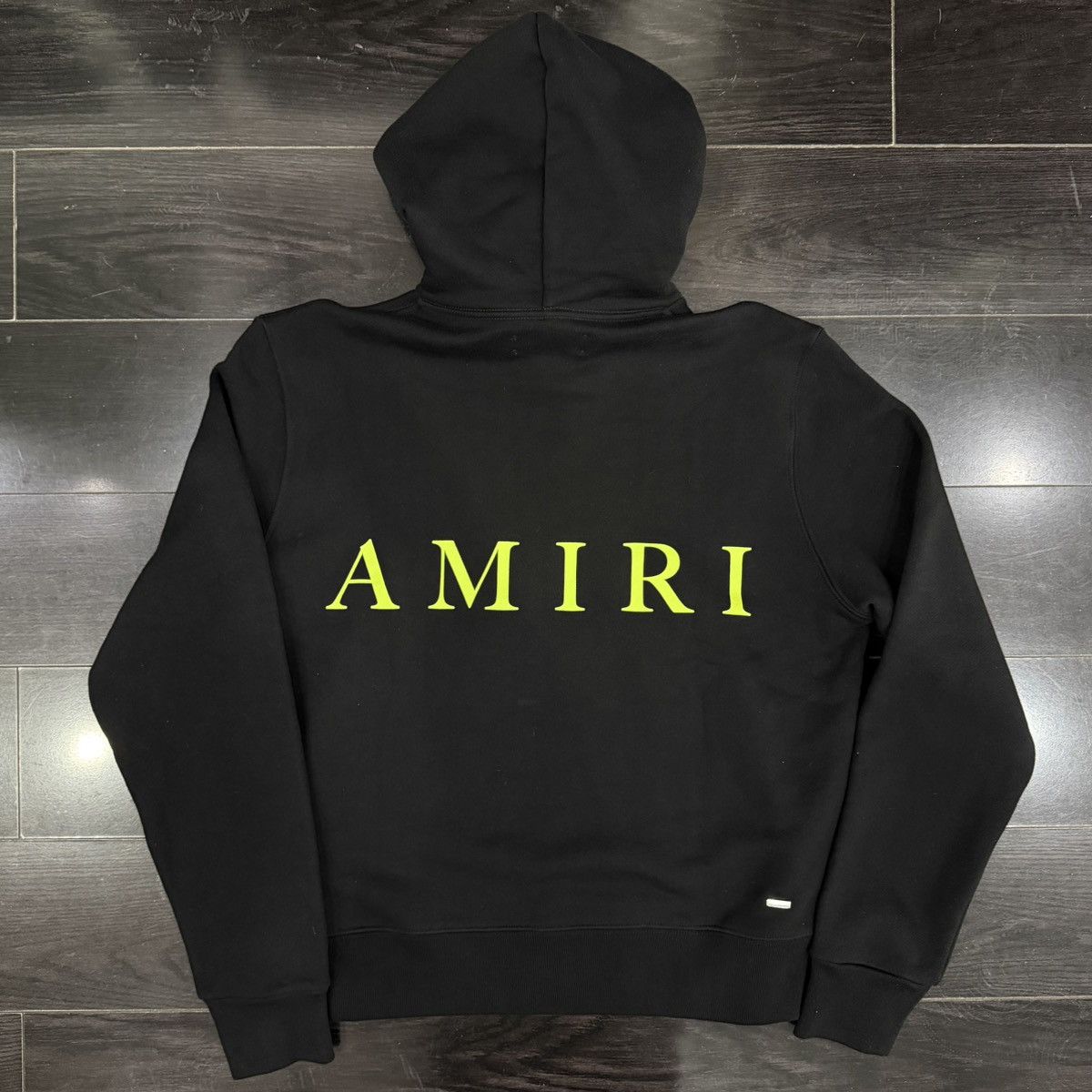 Amiri Amiri MA Logo Hoodie Black/Lime Size US S / EU 44-46 / 1 - 3 Thumbnail