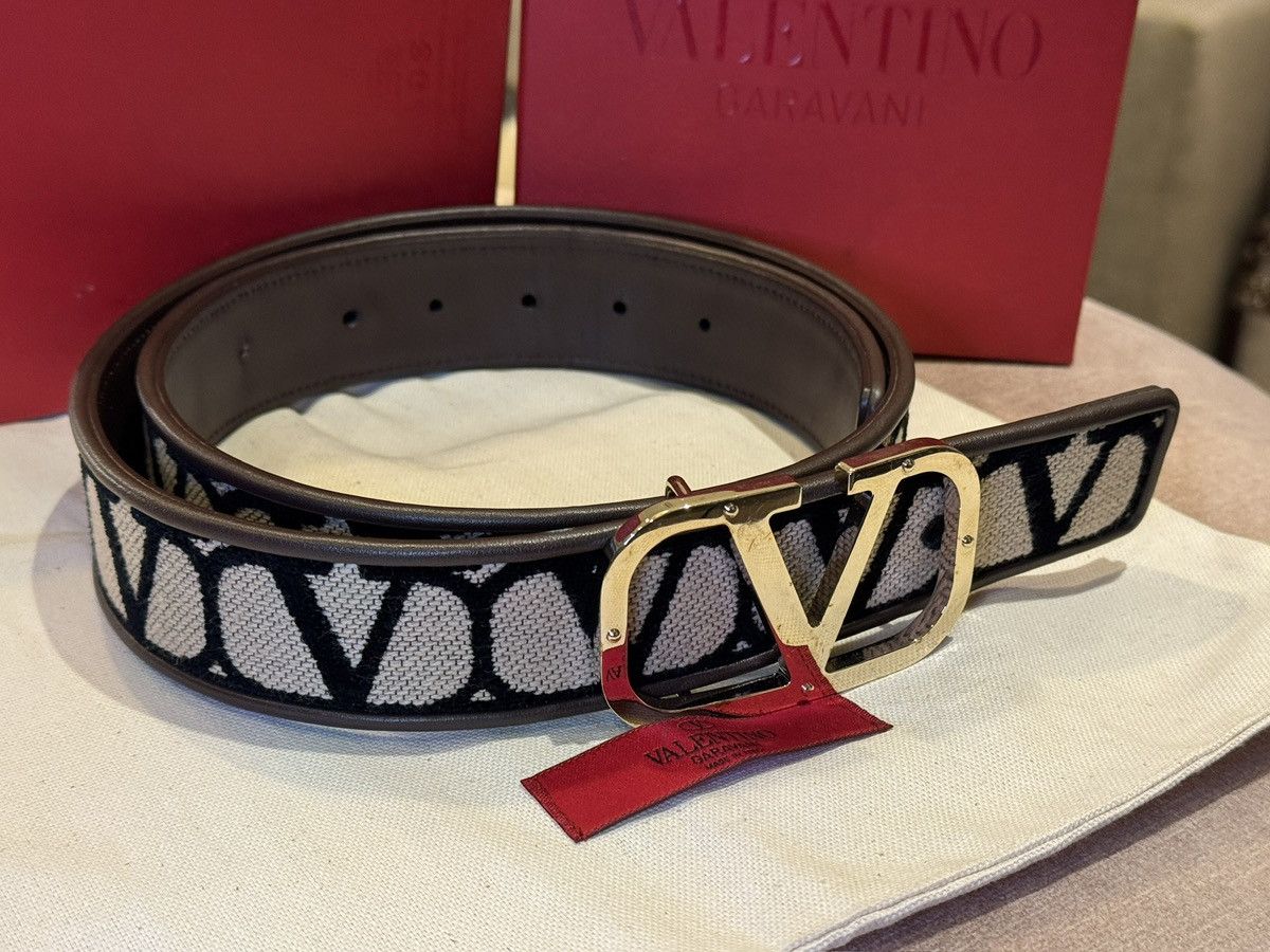Valentino Valentino Garavani Black and Gold Belt Size ONE SIZE - 4 Thumbnail
