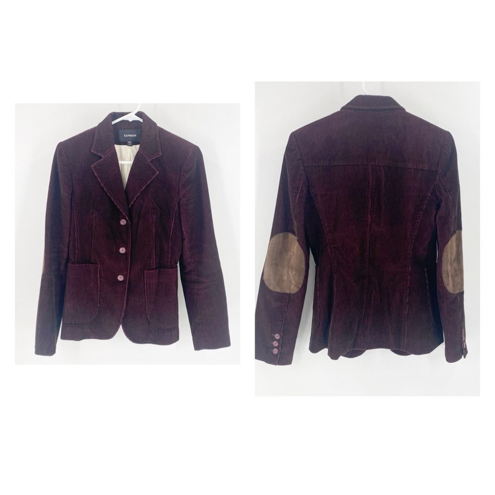 Corduroy blazer with elbow patches best sale