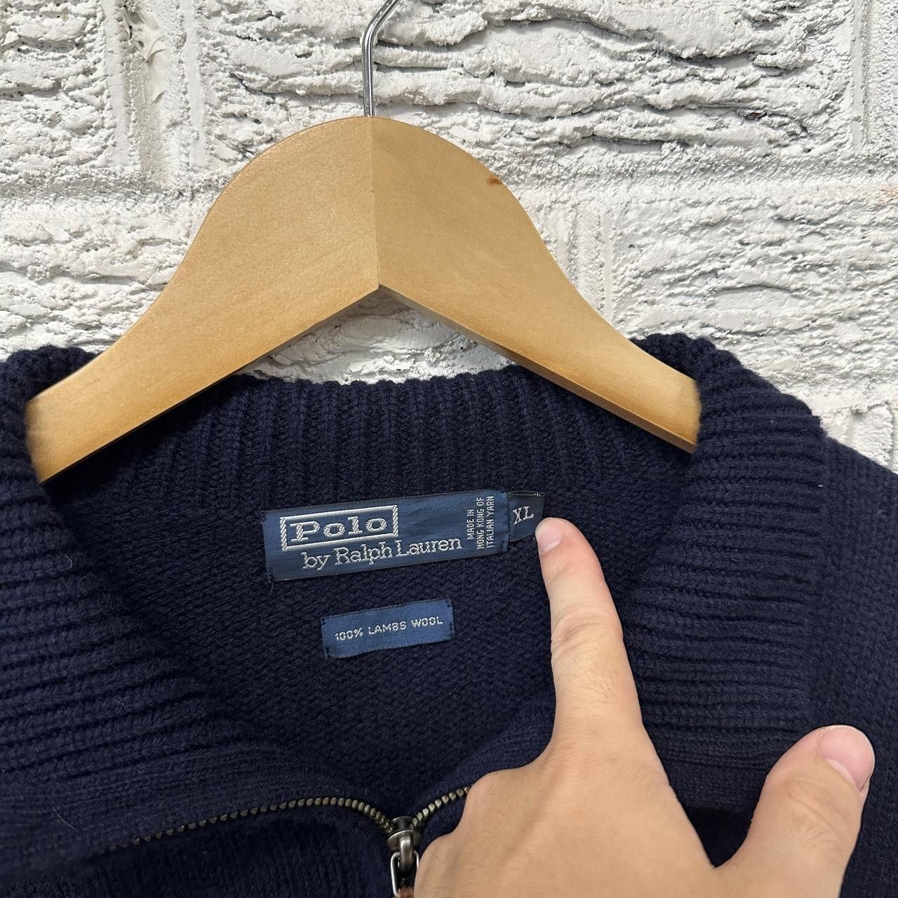 Polo Ralph Lauren Polo Ralph Lauren 100% Lambs Wool 1/4 Pullover Jacket XL Size US XL / EU 56 / 4 - 4 Thumbnail