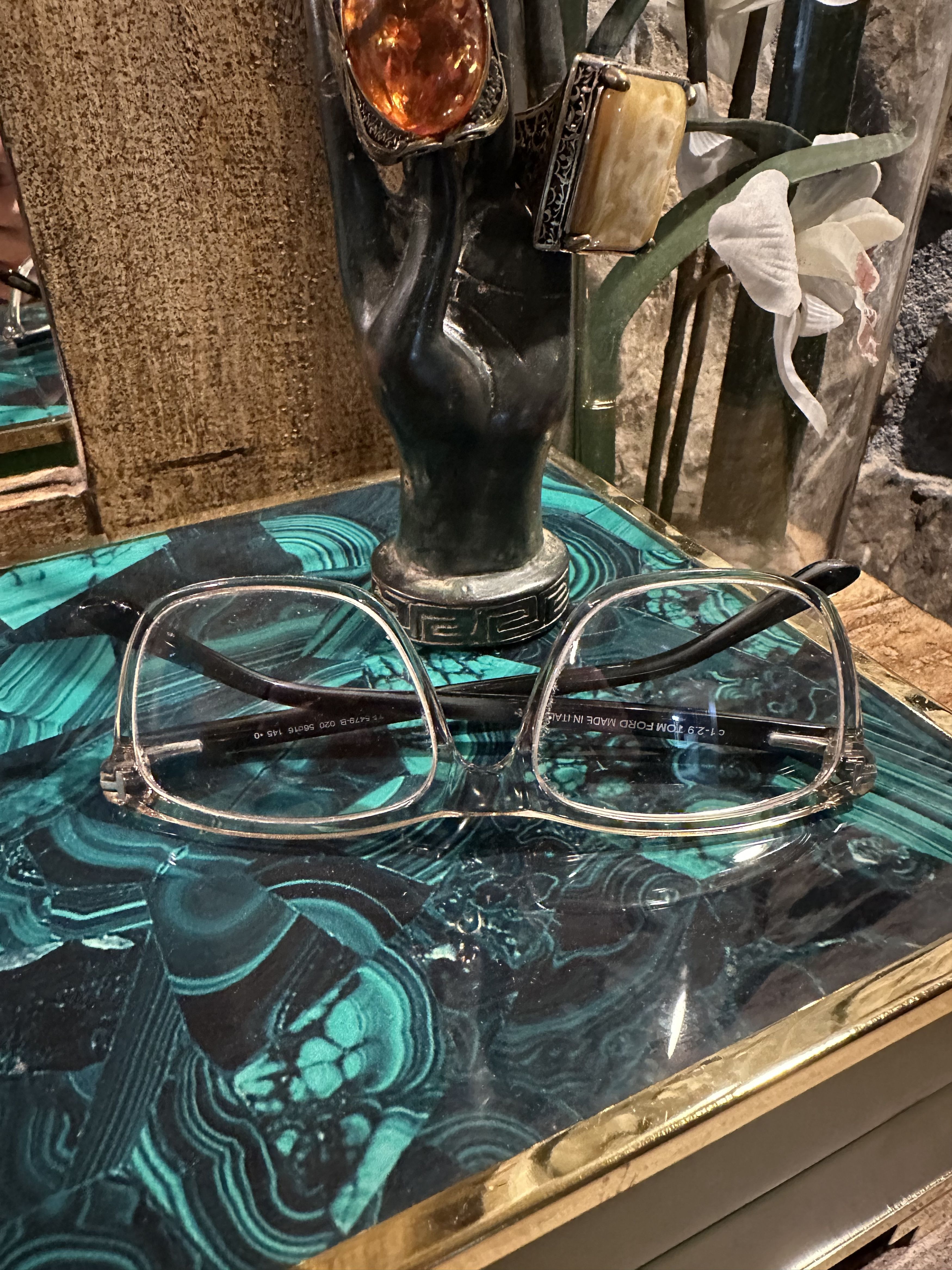 Tom Ford Tom Ford Translucent Optical Glasses Size ONE SIZE - 1 Thumbnail