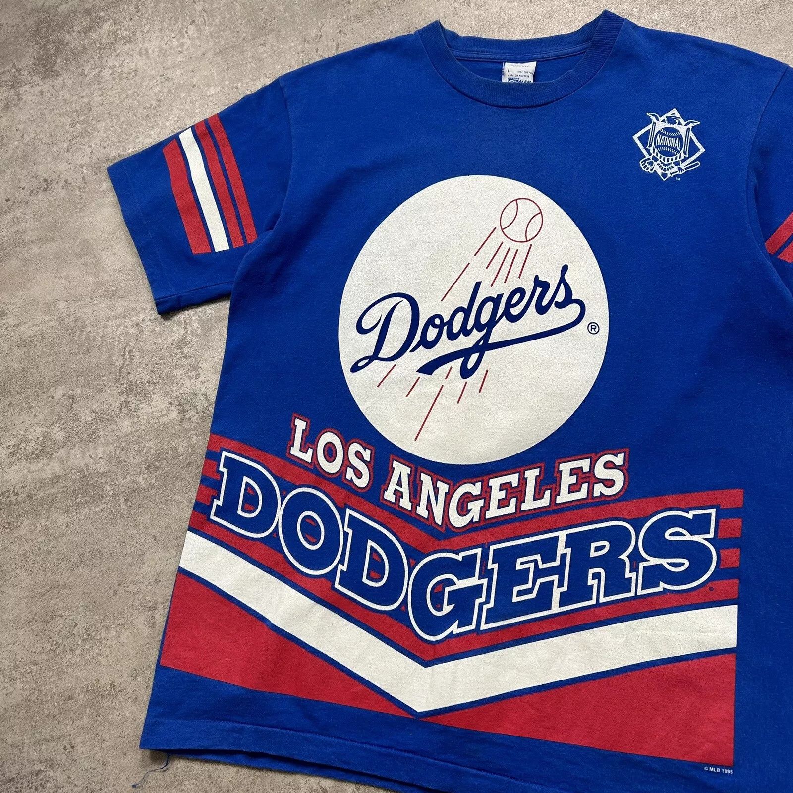 MLB × Vintage LOS ANGELES DODGERS SALEM SPORTSWEAR DOUBLE SIDED 1995 Size US L / EU 52-54 / 3 - 3 Thumbnail