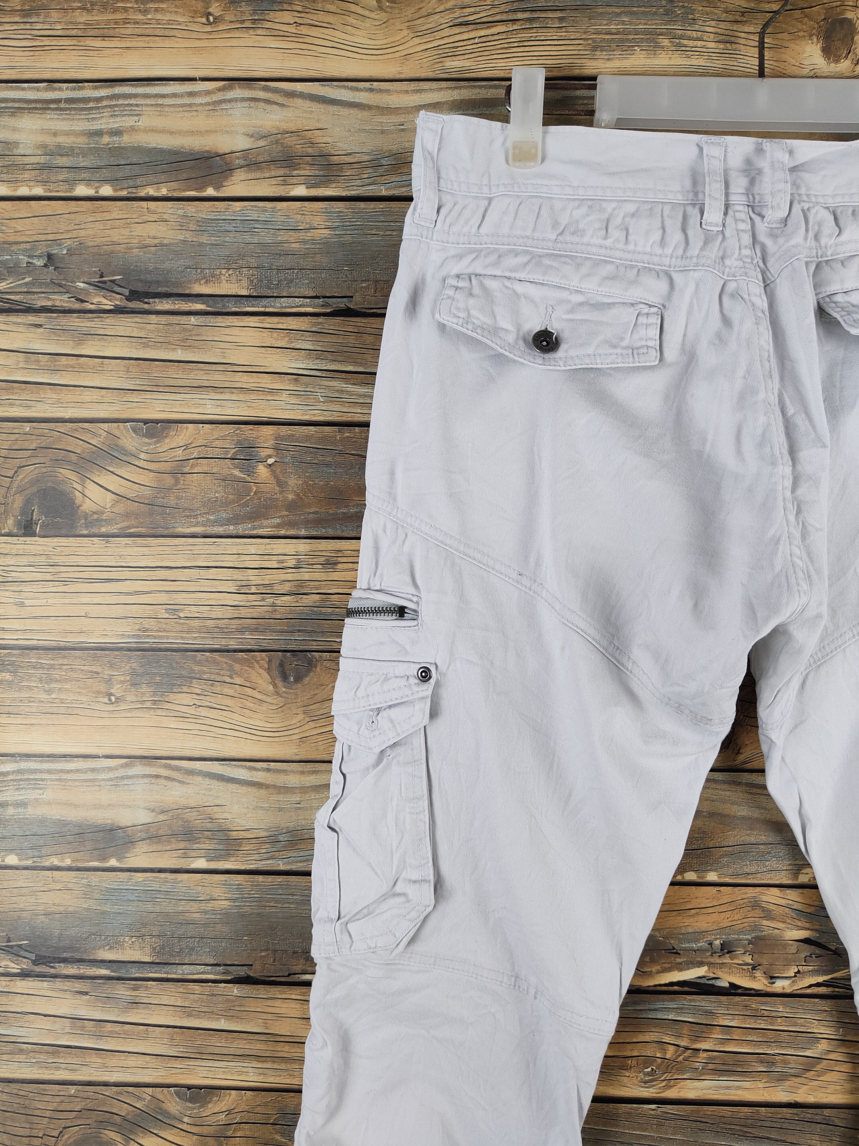 semanticdesign Semantic Design White Multipocket Cargo Pants #W2201 Size US 32 / EU 48 - 9 Thumbnail