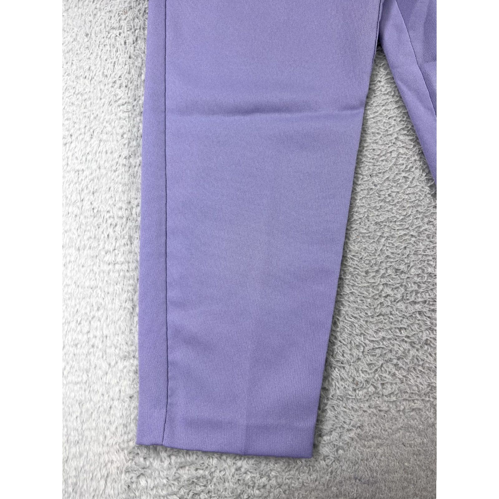 Vintage VINTAGE JoRo Pants Womens 12 Purple Elastic Waist Pull On 100% Polyester Lane Bryant Size 34" / US 12 / IT 48 - 5 Thumbnail
