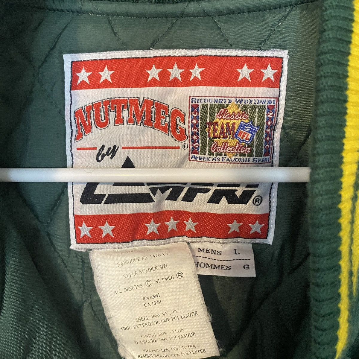 NFL Vintage 90s Green Bay Packers Nutmeg NFL Jacket Size US L / EU 52-54 / 3 - 10 Thumbnail