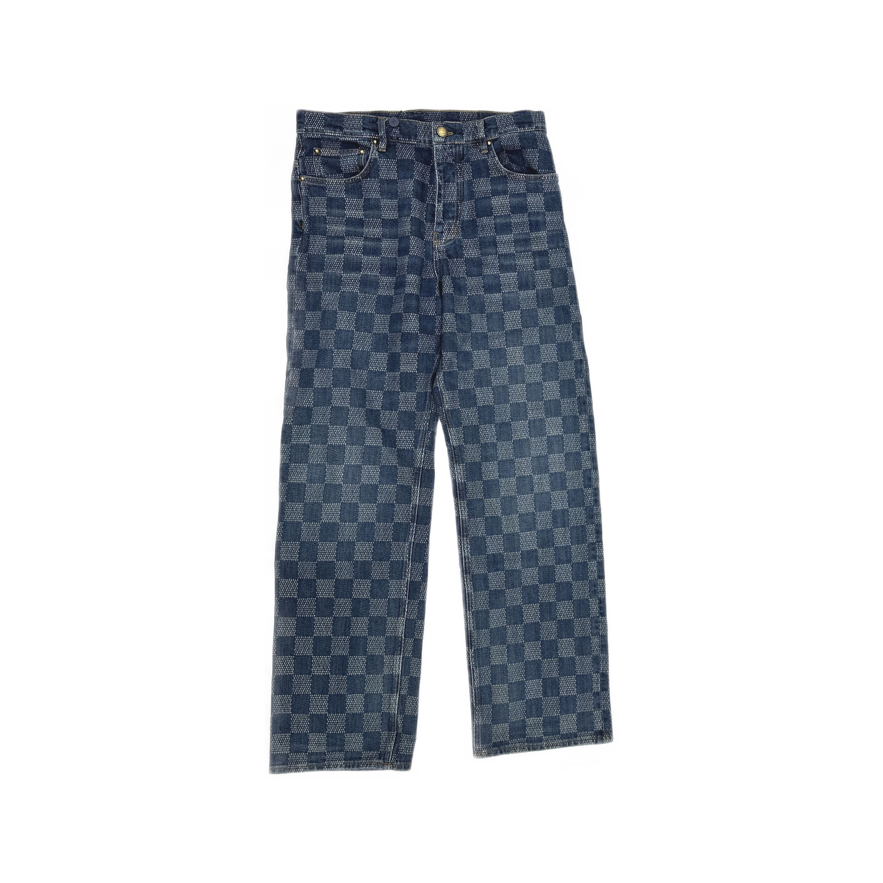 Louis Vuitton Louis Vuitton Damier Skateboard Denim Jeans 31 Size US 31 - 1 Thumbnail