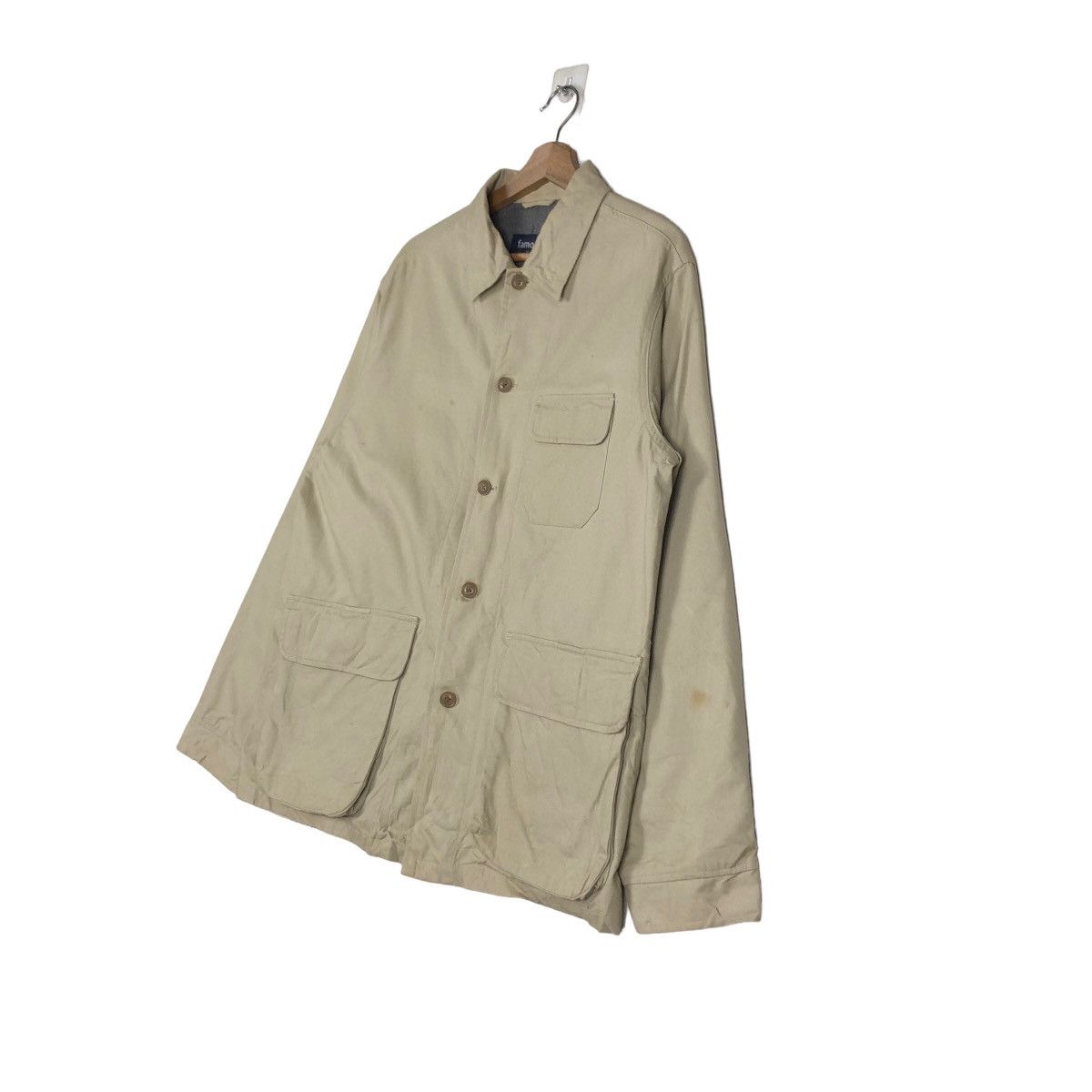 Issey Miyake 🔥Vintage Chore Work Button Jacket Blanket Famock Japan Size US L / EU 52-54 / 3 - 2 Thumbnail