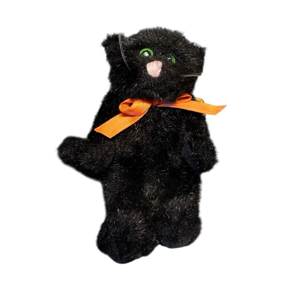 Other NWT New Vintage 1990 Boyds Bears Poe Black Halloween Cat Size ONE SIZE - 3 Thumbnail