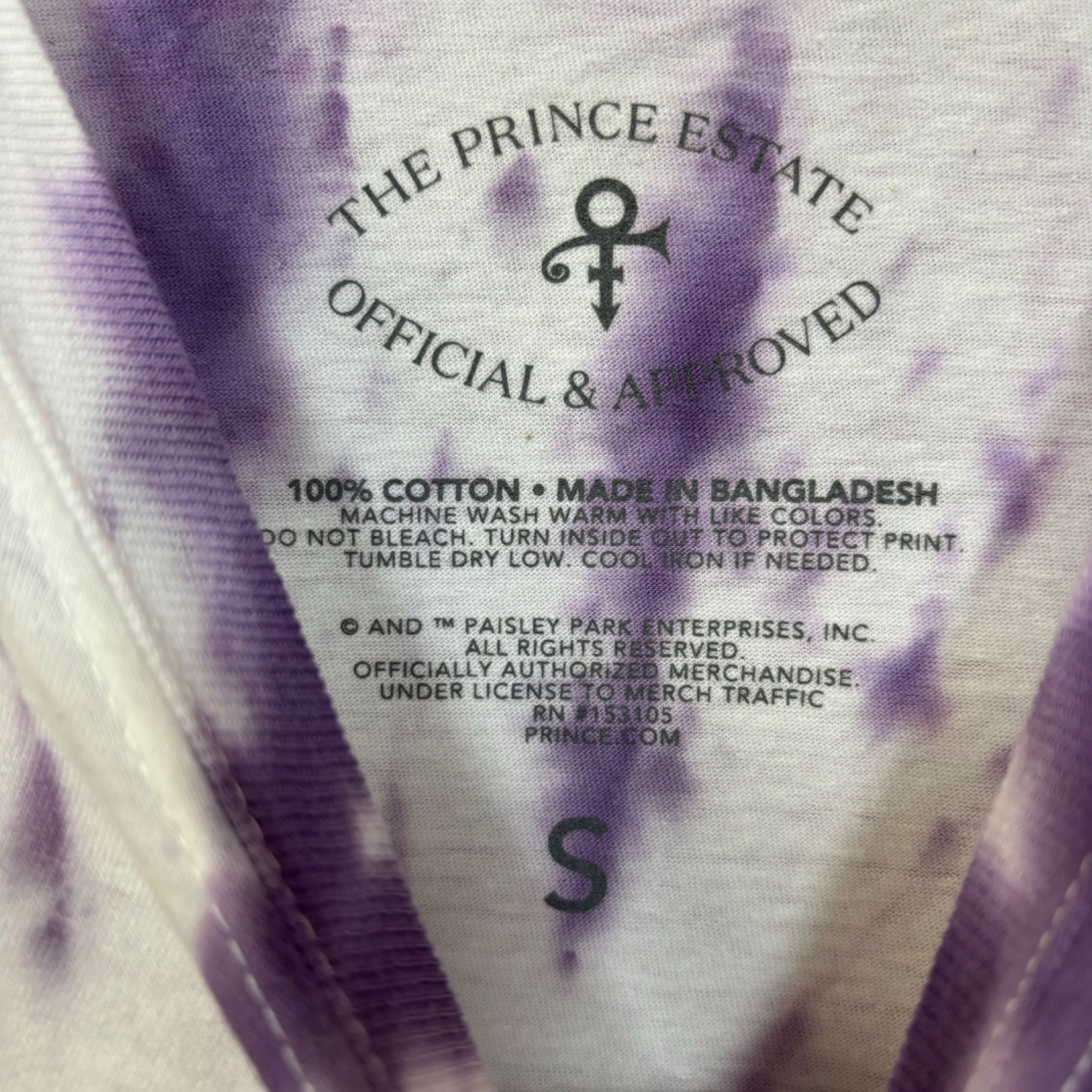 Prince Prince Loring Park Sessions 77 Album Art Rock Tie Dye S Size US S / EU 44-46 / 1 - 3 Thumbnail