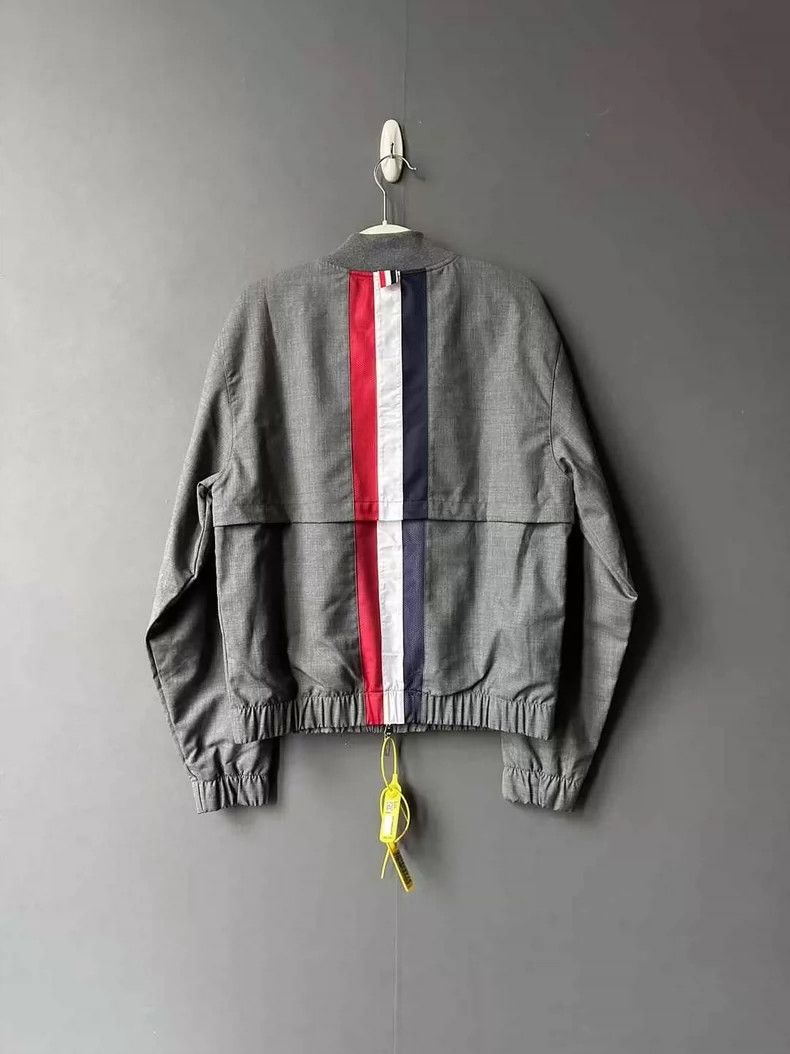 Thom Browne Thom Browne size1 Gray jacket with colored stripes on the b Size US S / EU 44-46 / 1 - 2 Thumbnail