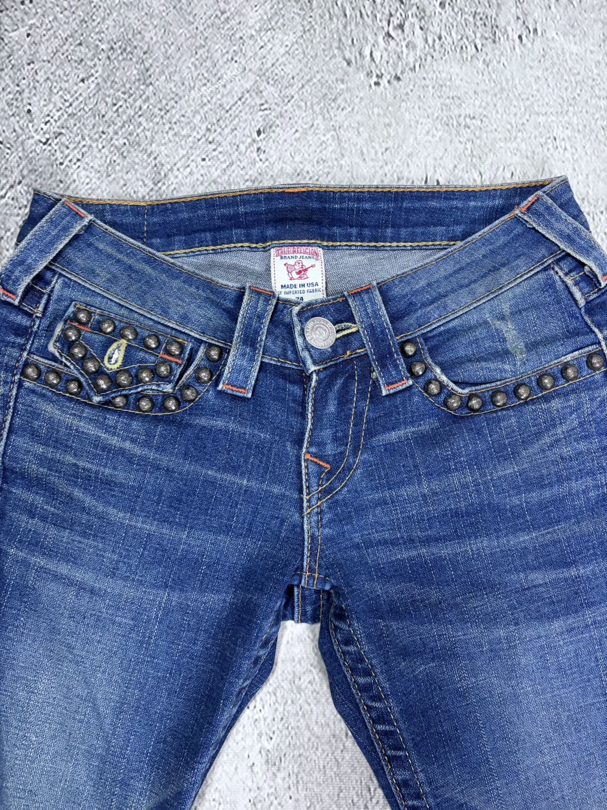 True Religion True Religion jeans studded blue flared Billy Size 24" / US 00 / IT 34 - 5 Thumbnail