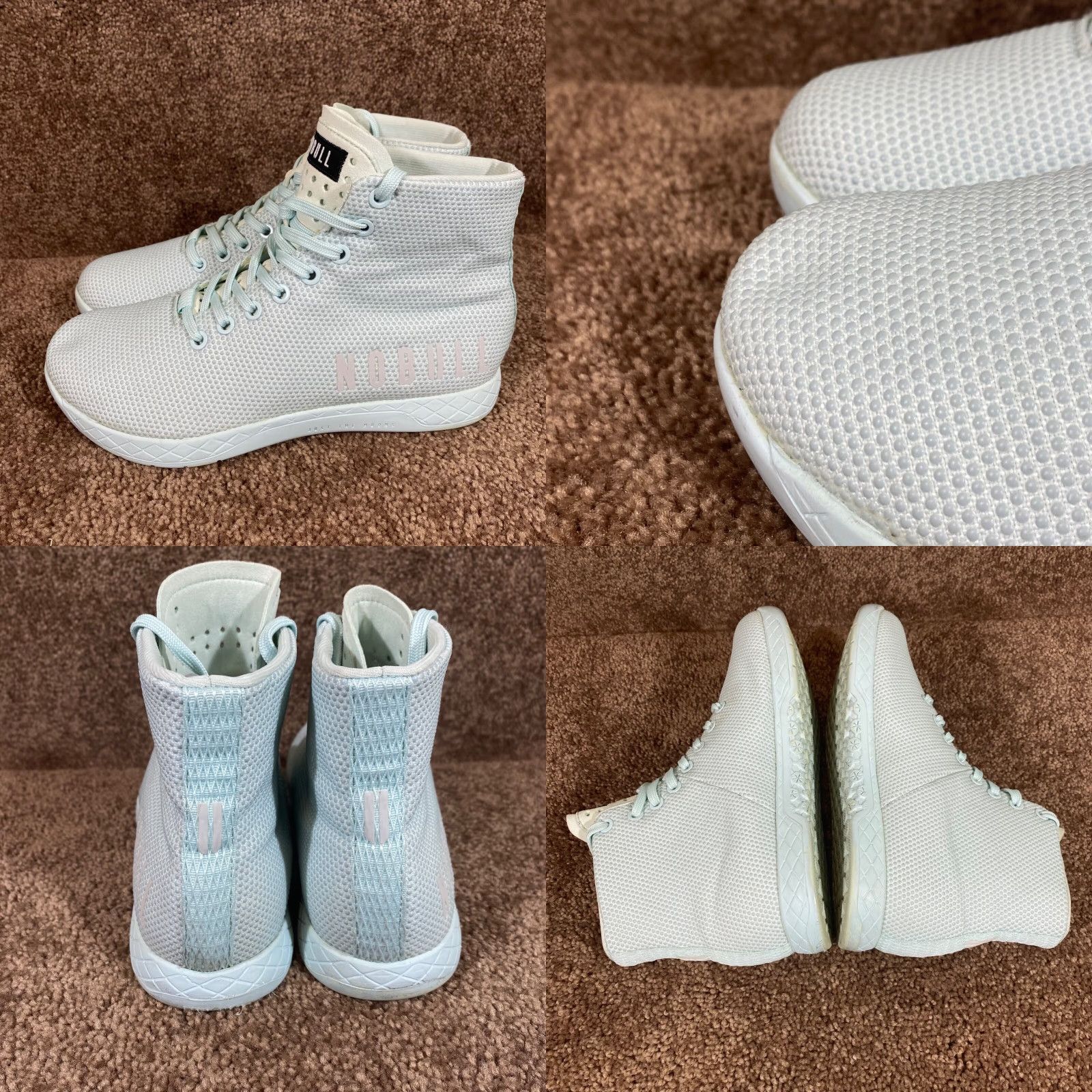 Vintage NOBULL No Bull Mens Womens Mint Green High Top Trainers Super Fabric Athletic Sneaker Size M / US 6-8 / IT 42-44 - 8 Thumbnail