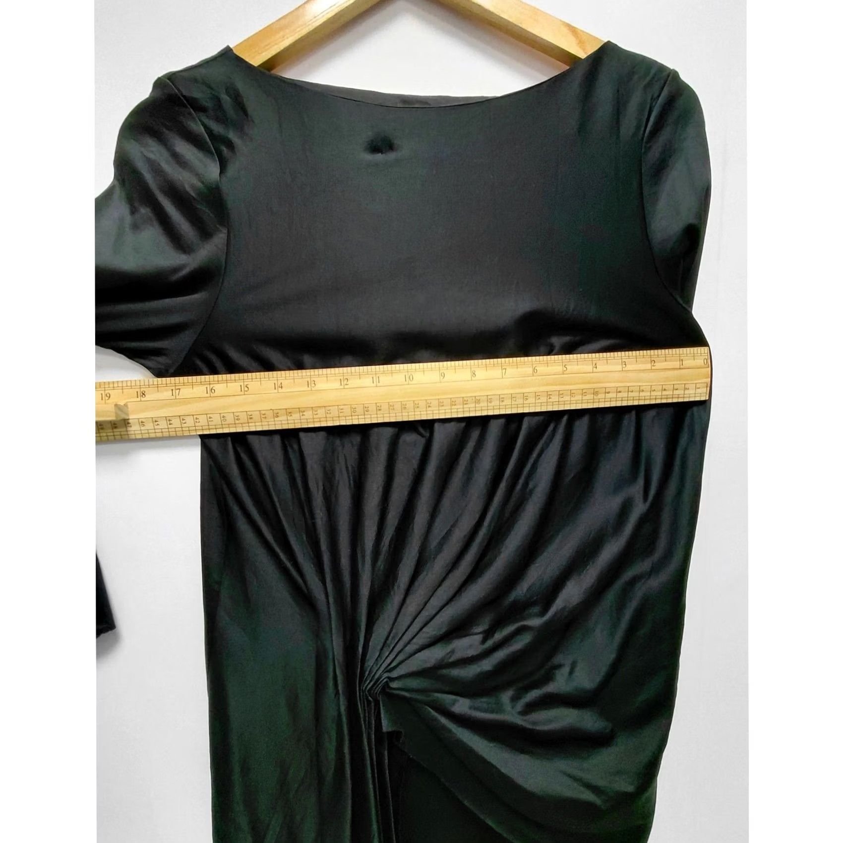 Cos COS Black Long Sleeve Top Solid Boat Neck Size S Size S / US 4 / IT 40 - 6 Thumbnail