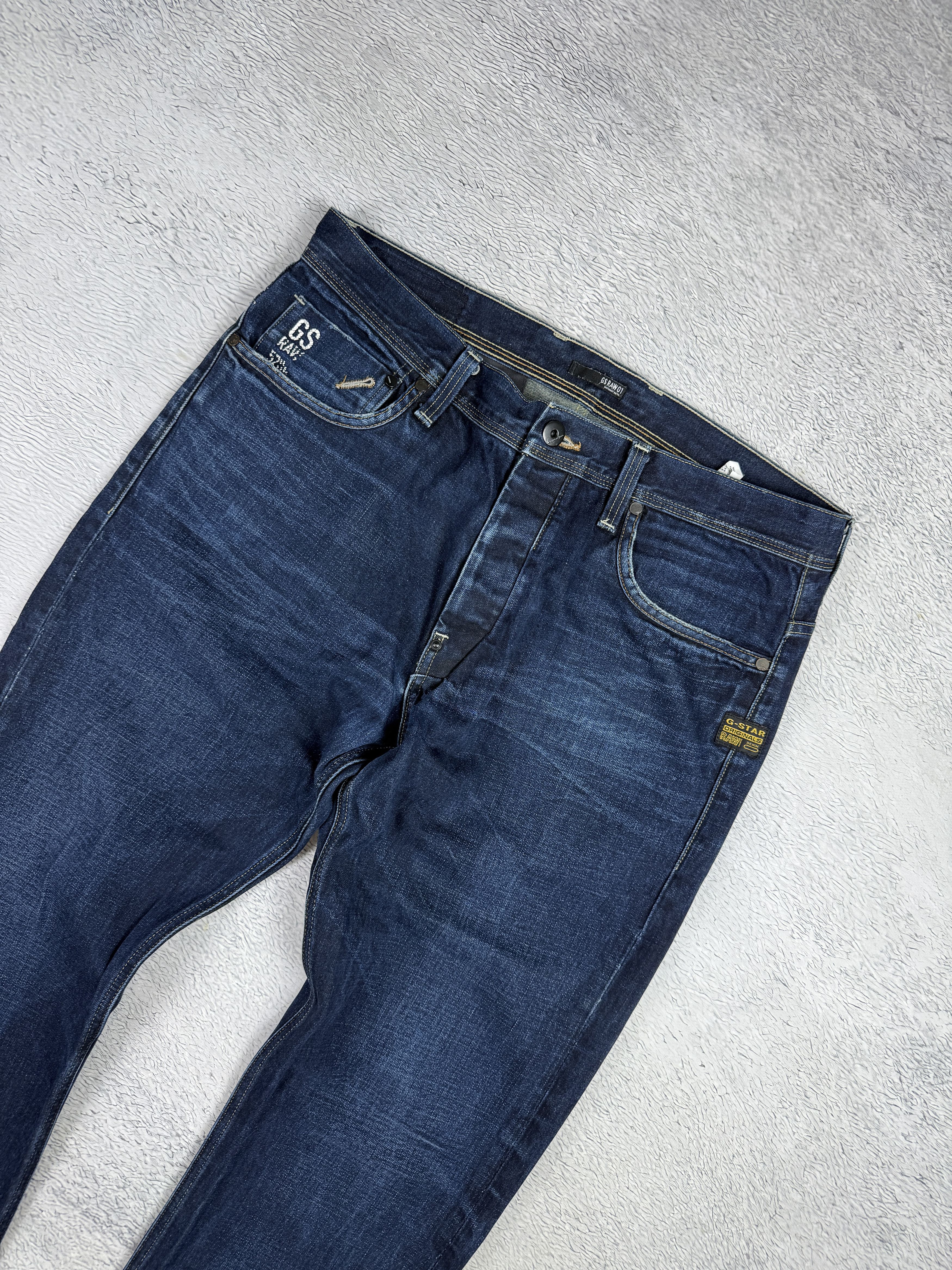 G-Star G-Star Raw Jeans Attacc Straight Zip Dark Blue Size US 38 / EU 54 - 5 Thumbnail