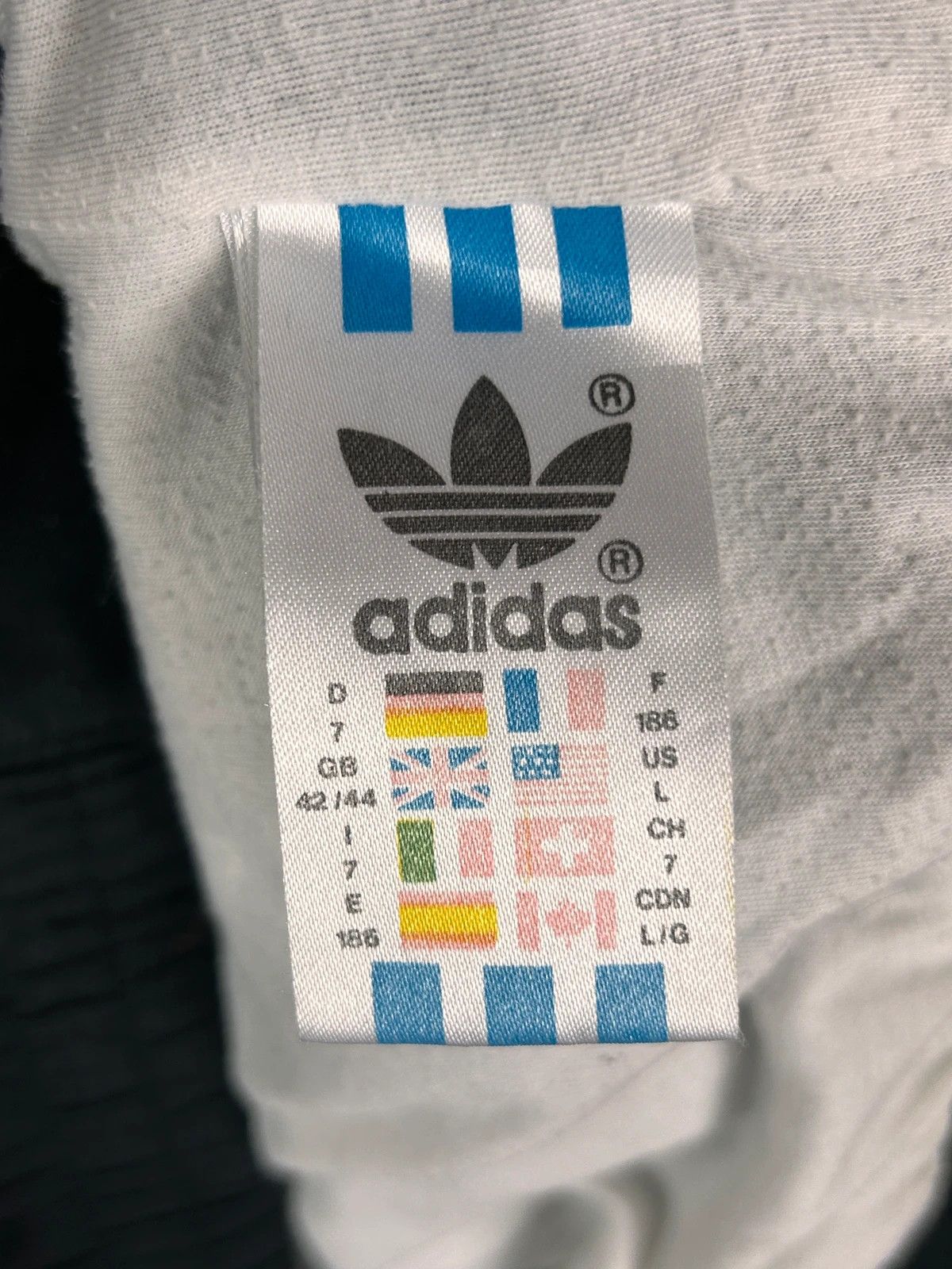 Adidas × Vintage Adidas vintage 90s zip jacket 3 stripes black Size US L / EU 52-54 / 3 - 9 Thumbnail