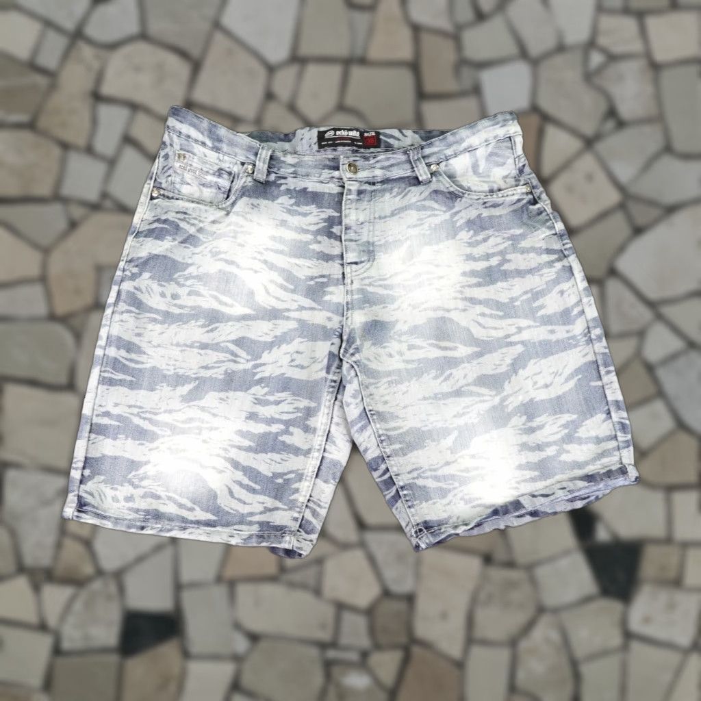 Ecko Unltd. VINTAGE Ecko Unltd Shorts Mens 38 Blue Denim Bleach Camo Jean Jorts Baggy Skater Y2K Size US 38 / EU 54 - 1 Thumbnail